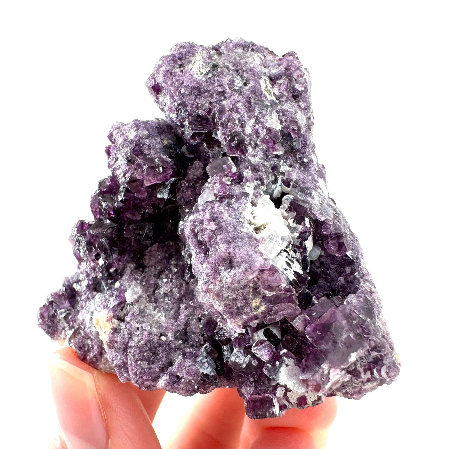 Okorusu Fluorite | purple crystal cluster, mineral specimen from Namibia