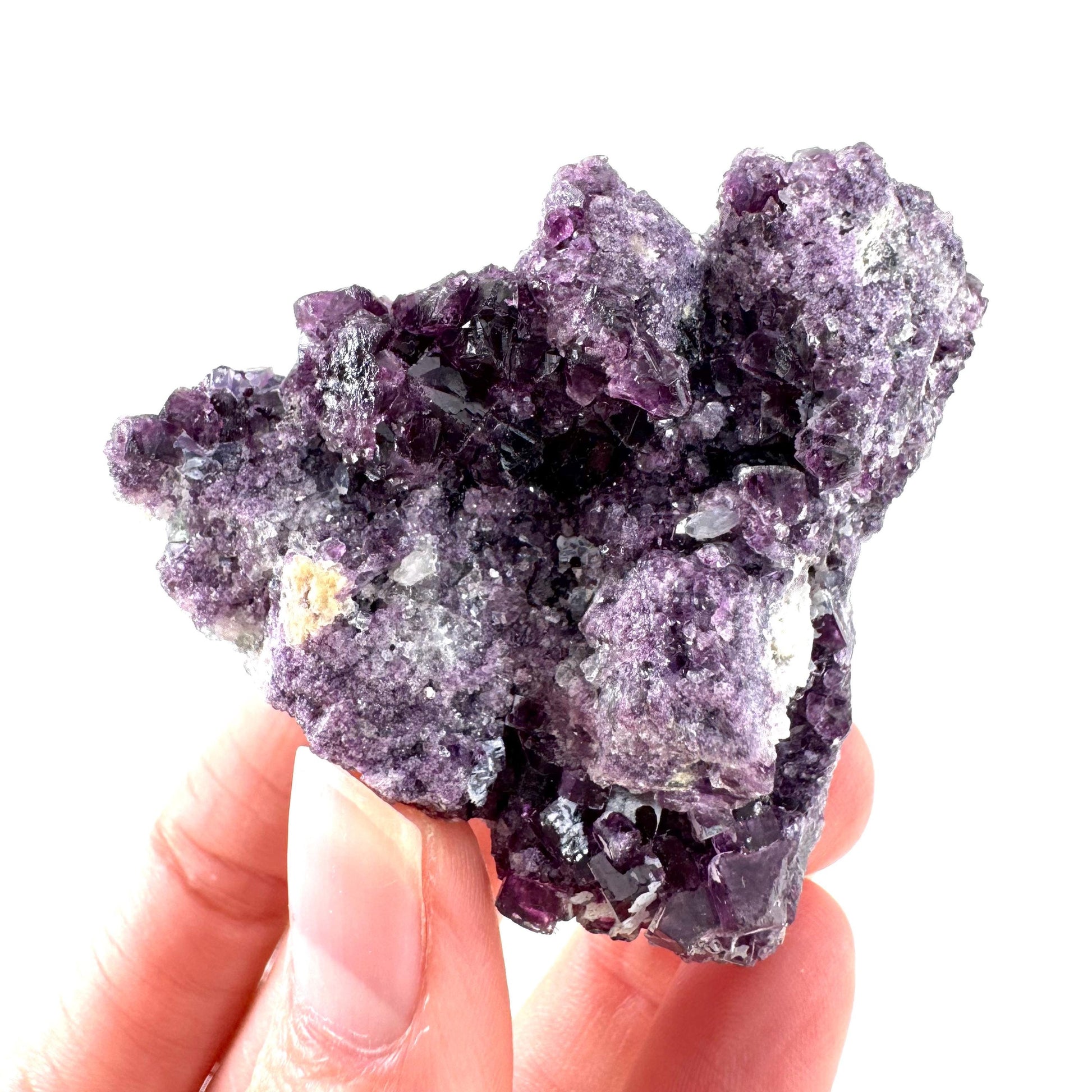 Okorusu Fluorite | purple crystal cluster, mineral specimen from Namibia