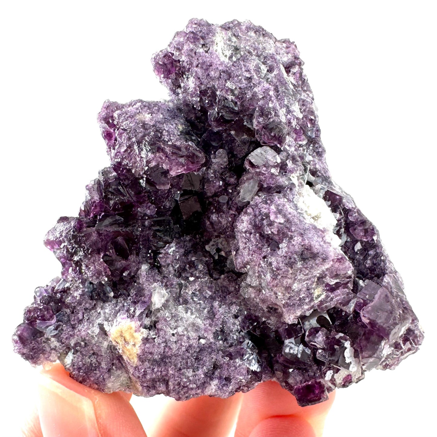 Okorusu Fluorite | purple crystal cluster, mineral specimen from Namibia