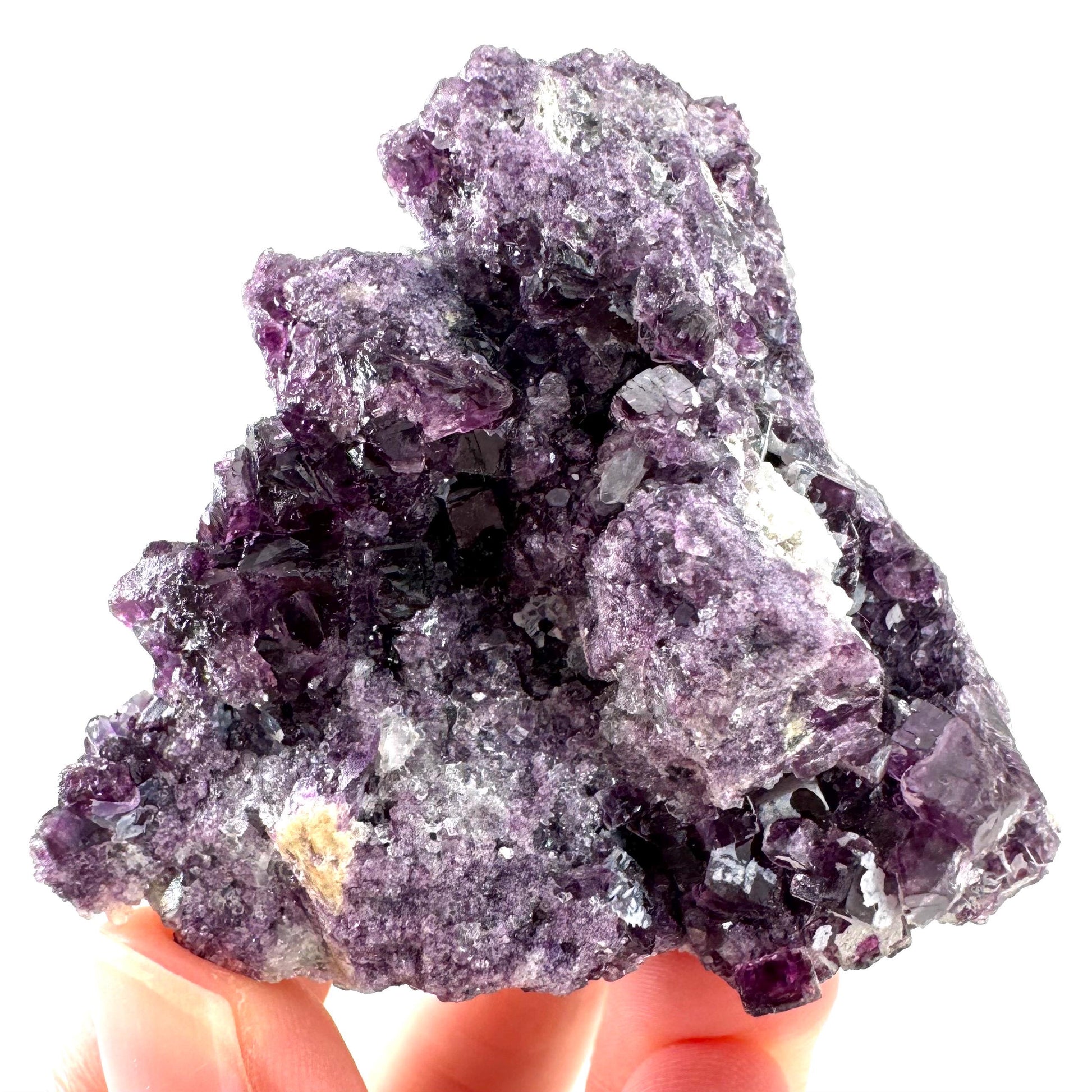 Okorusu Fluorite | purple crystal cluster, mineral specimen from Namibia