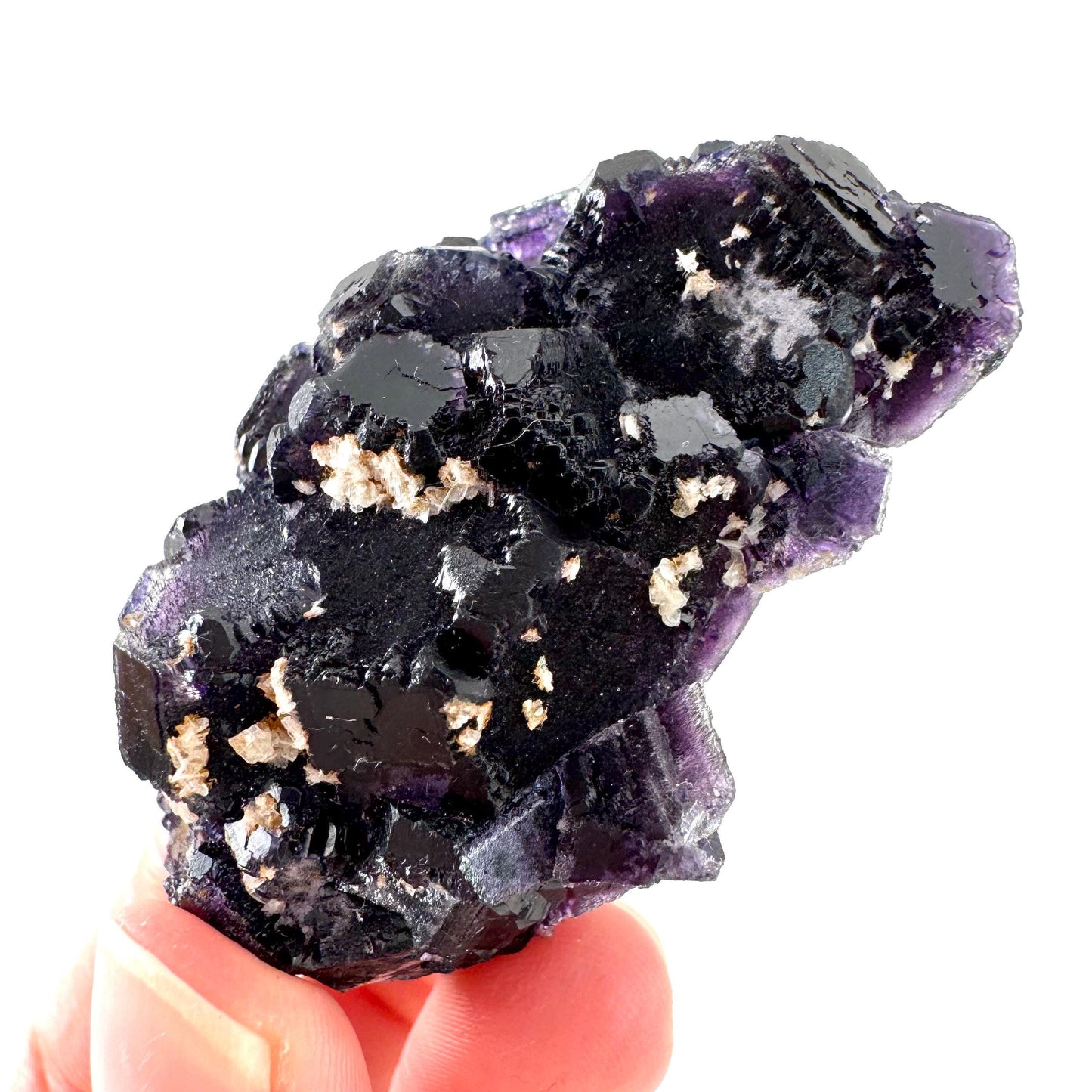 Okorusu Fluorite | purple crystal cluster, mineral specimen from Namibia