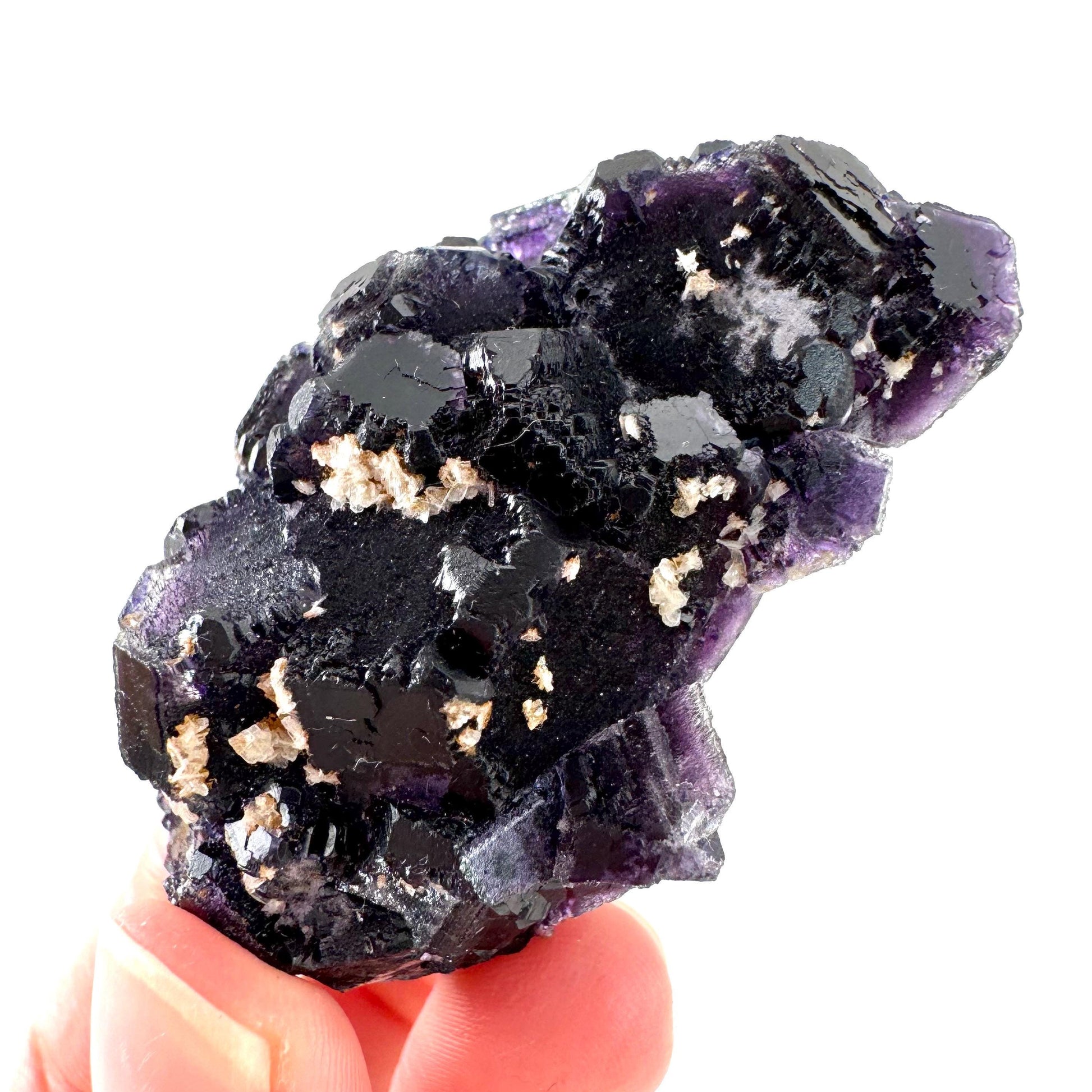 Okorusu Fluorite | purple crystal cluster, mineral specimen from Namibia