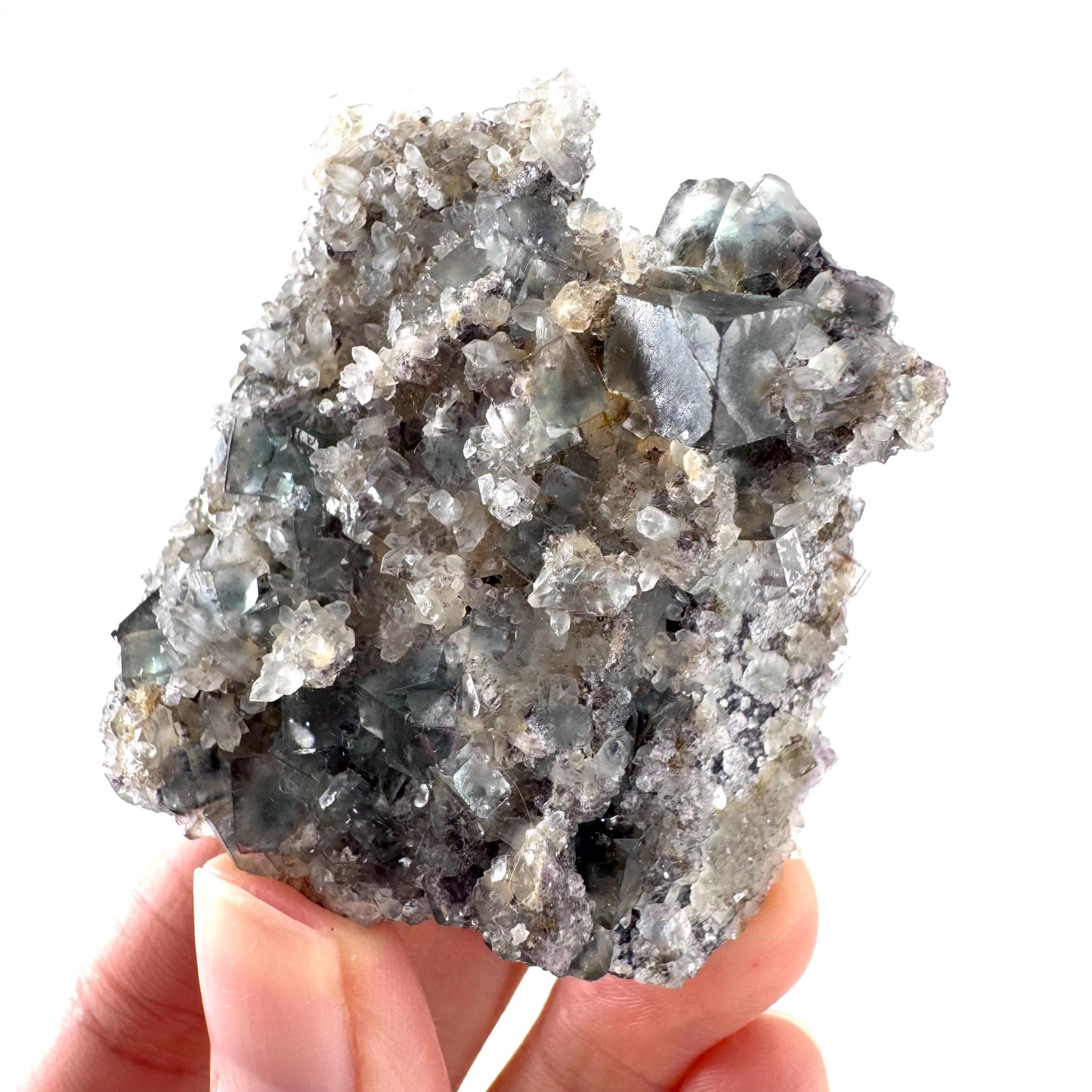 Okorusu Fluorite | blue & purple crystal cluster, mineral specimen from Namibia