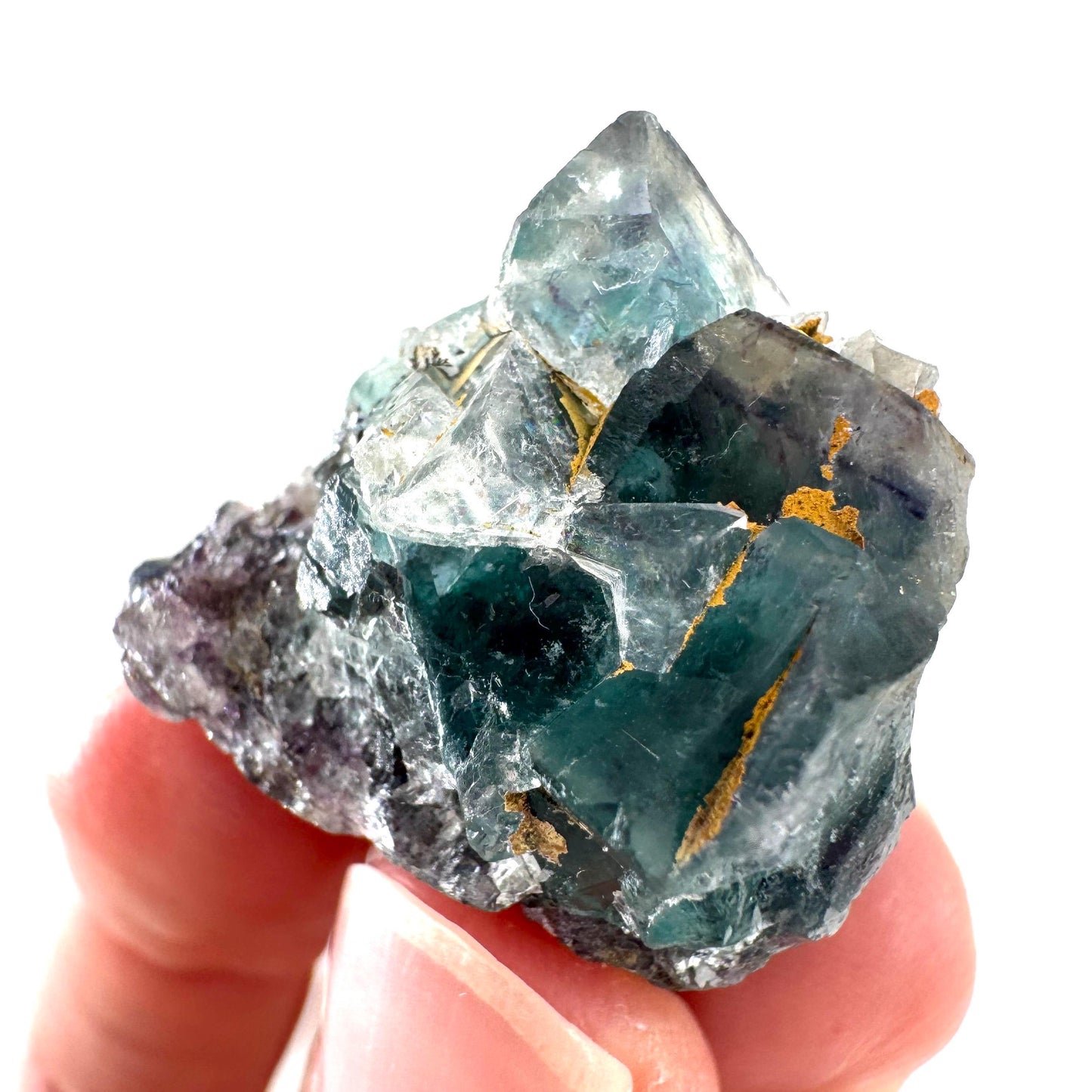 Okorusu Fluorite | blue crystal cluster, mineral specimen from Namibia