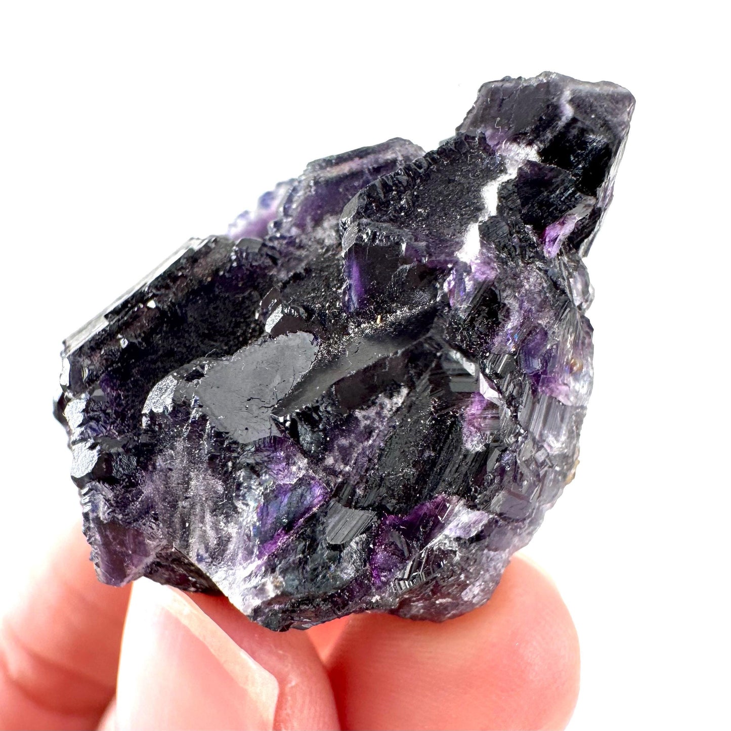 Okorusu Fluorite | purple crystal cluster, mineral specimen from Namibia