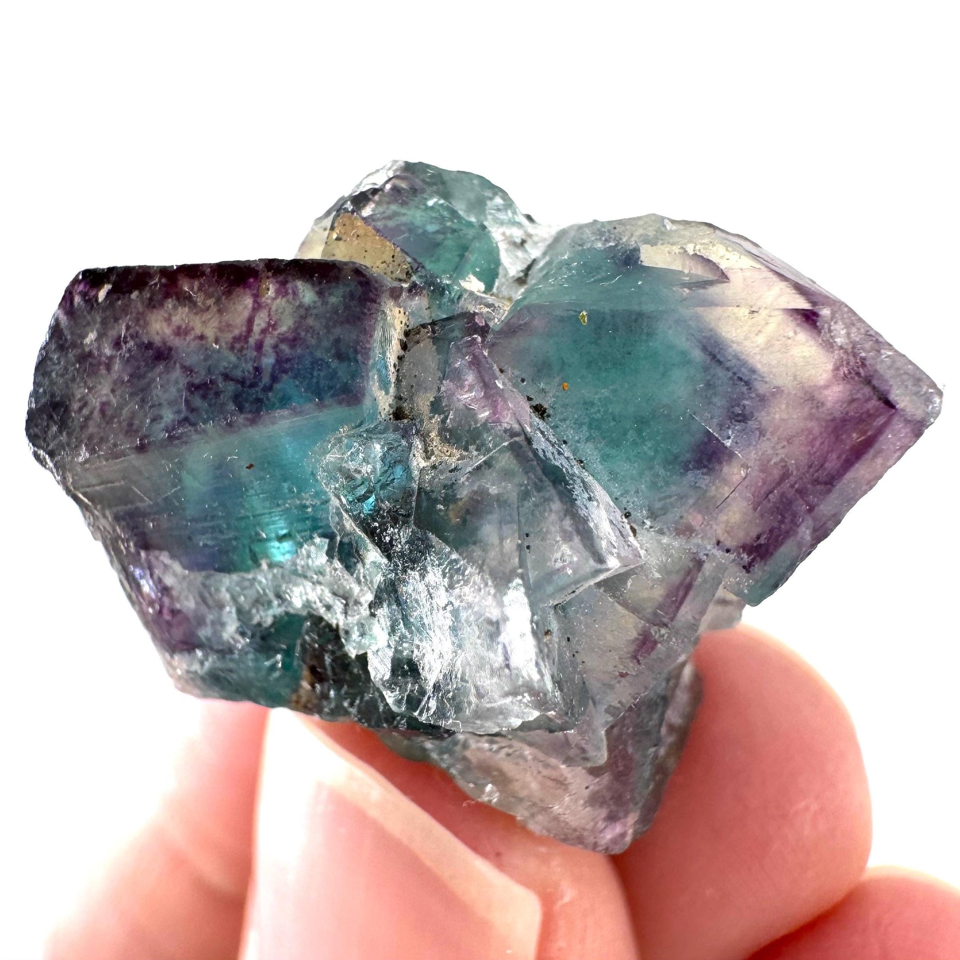 Okorusu Fluorite | blue & purple crystal cluster, mineral specimen from Namibia