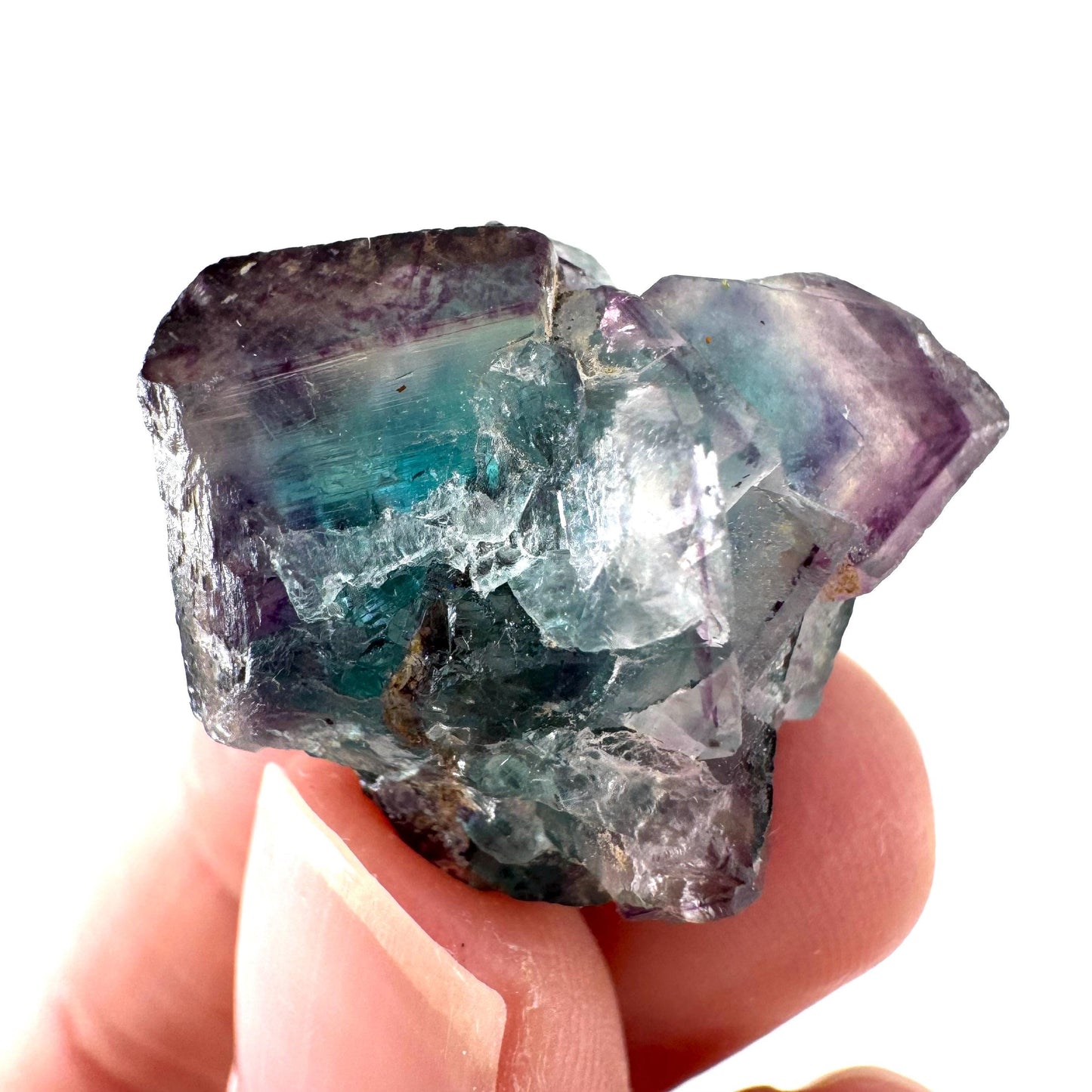 Okorusu Fluorite | blue & purple crystal cluster, mineral specimen from Namibia