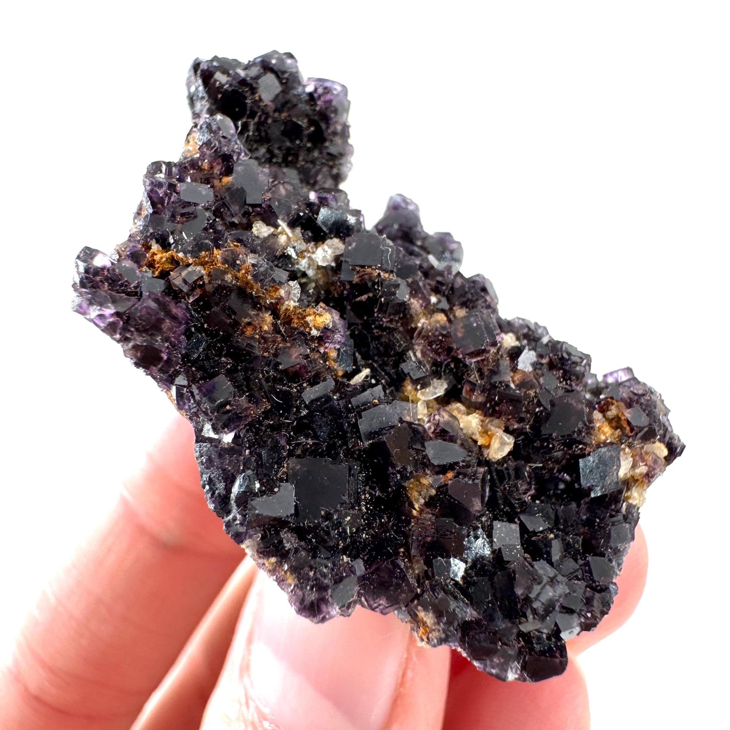 Okorusu Fluorite | purple crystal cluster, mineral specimen from Namibia
