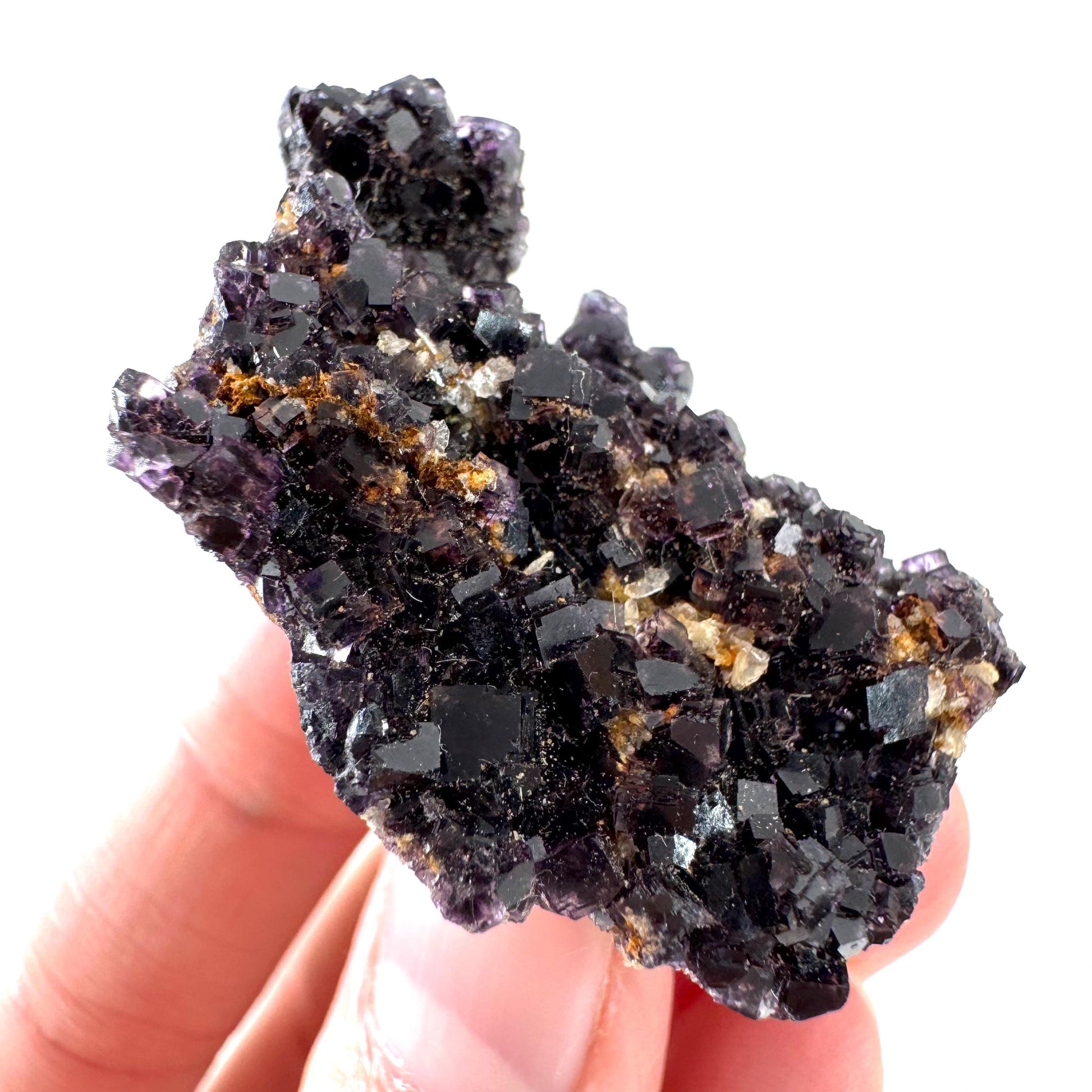 Okorusu Fluorite | purple crystal cluster, mineral specimen from Namibia