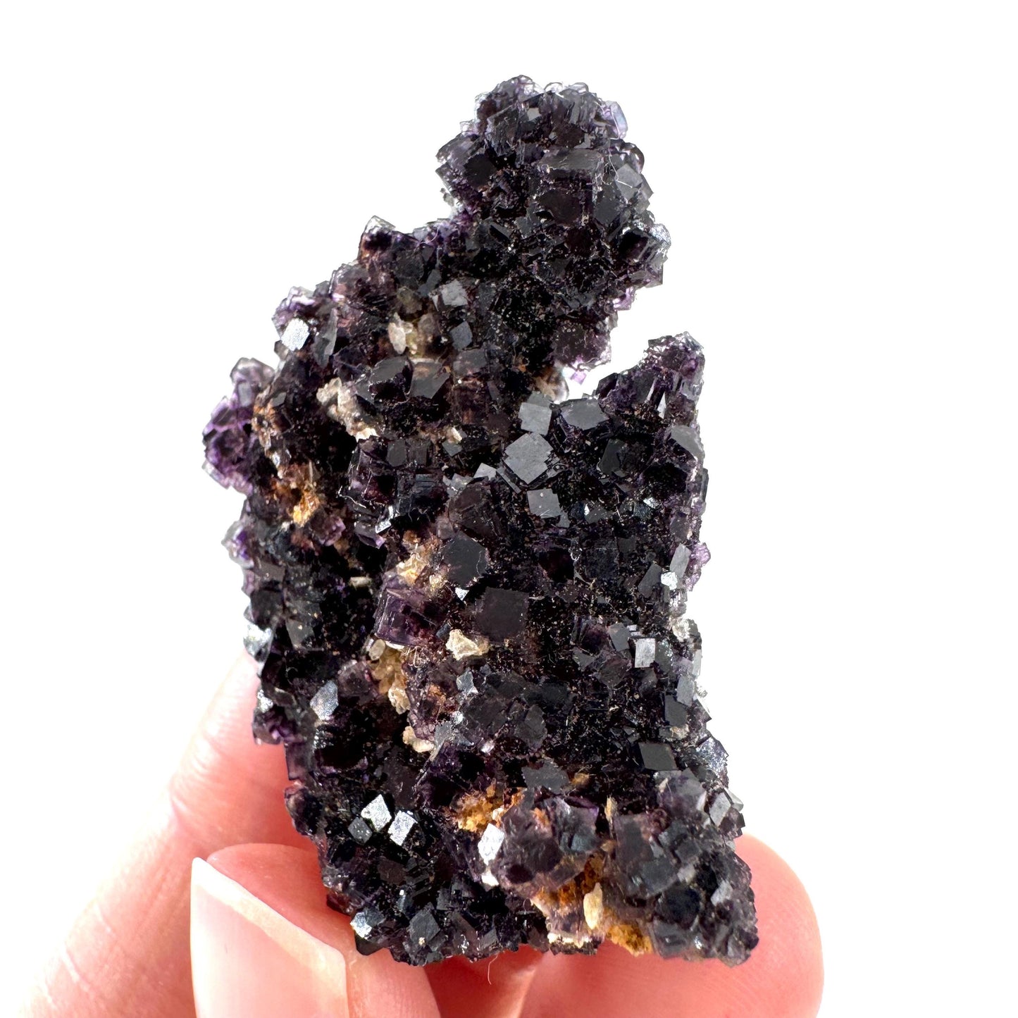 Okorusu Fluorite | purple crystal cluster, mineral specimen from Namibia