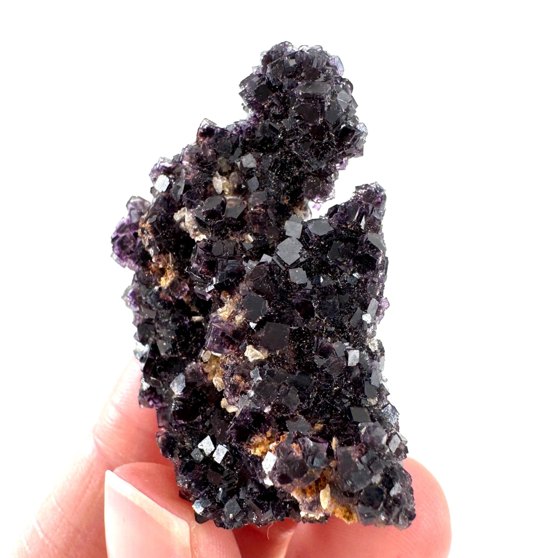 Okorusu Fluorite | purple crystal cluster, mineral specimen from Namibia
