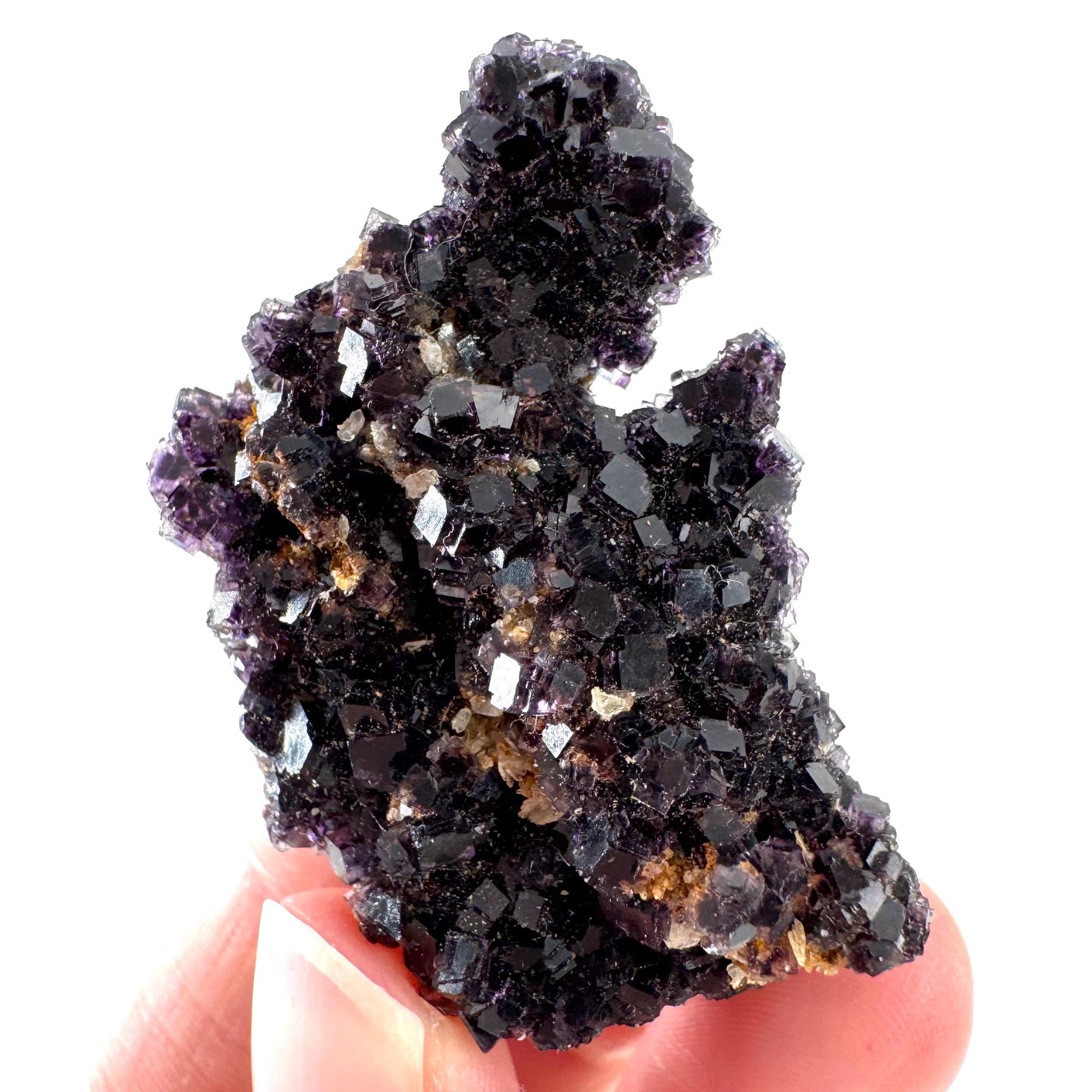Okorusu Fluorite | purple crystal cluster, mineral specimen from Namibia