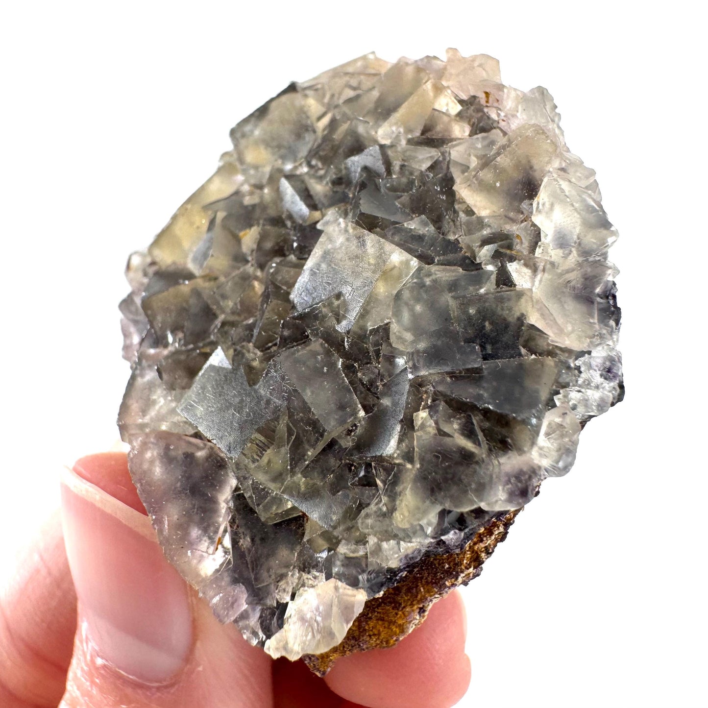 Okorusu Fluorite | pale yellow crystal cluster, mineral specimen from Namibia