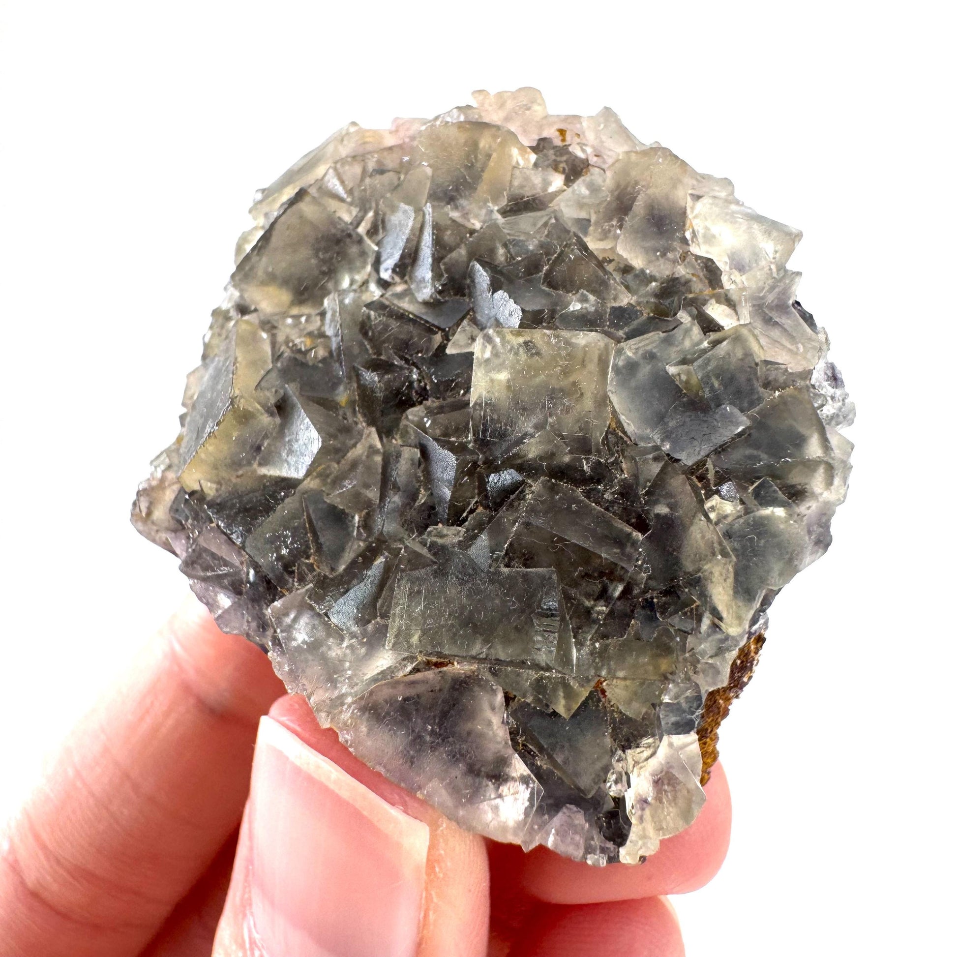 Okorusu Fluorite | pale yellow crystal cluster, mineral specimen from Namibia