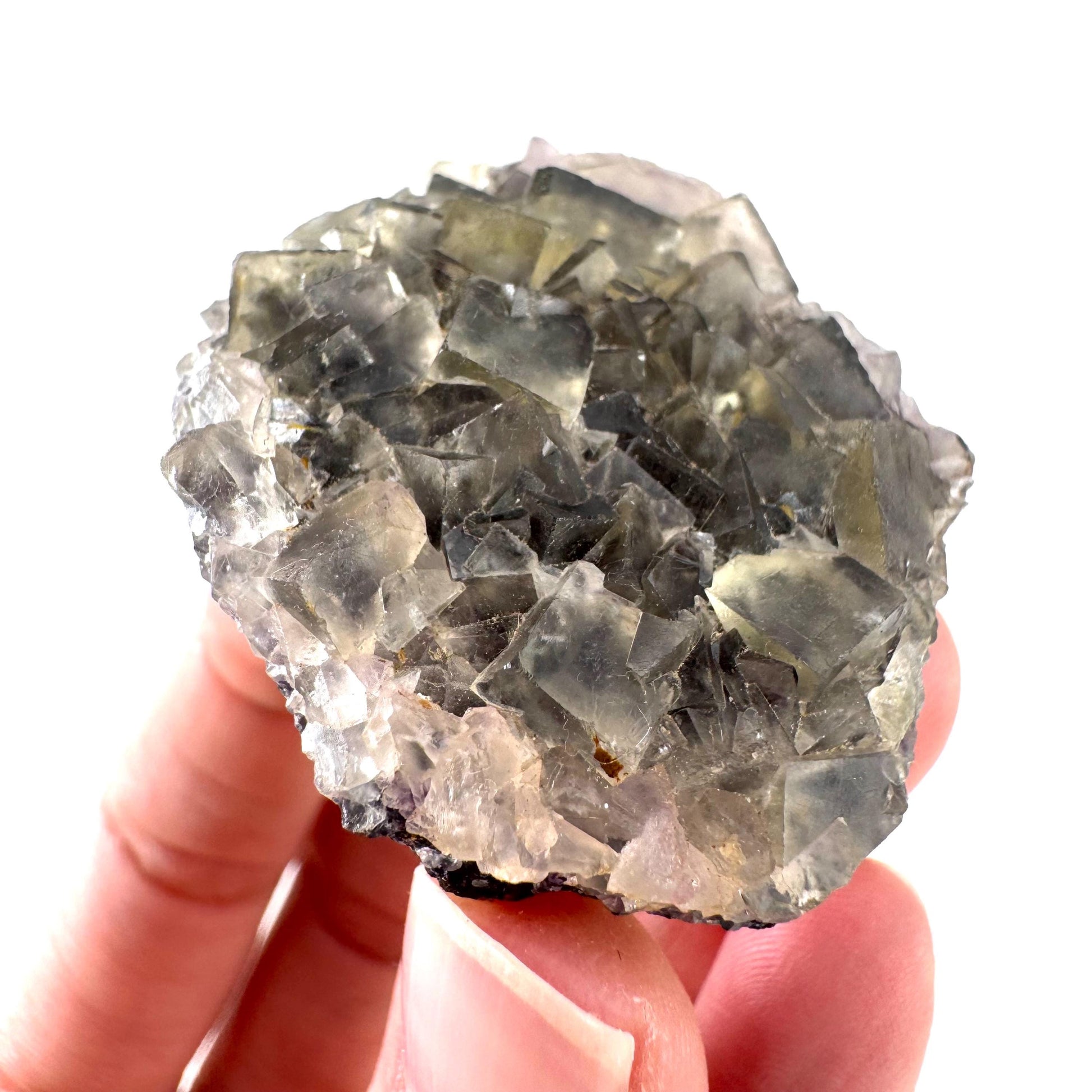 Okorusu Fluorite | pale yellow crystal cluster, mineral specimen from Namibia
