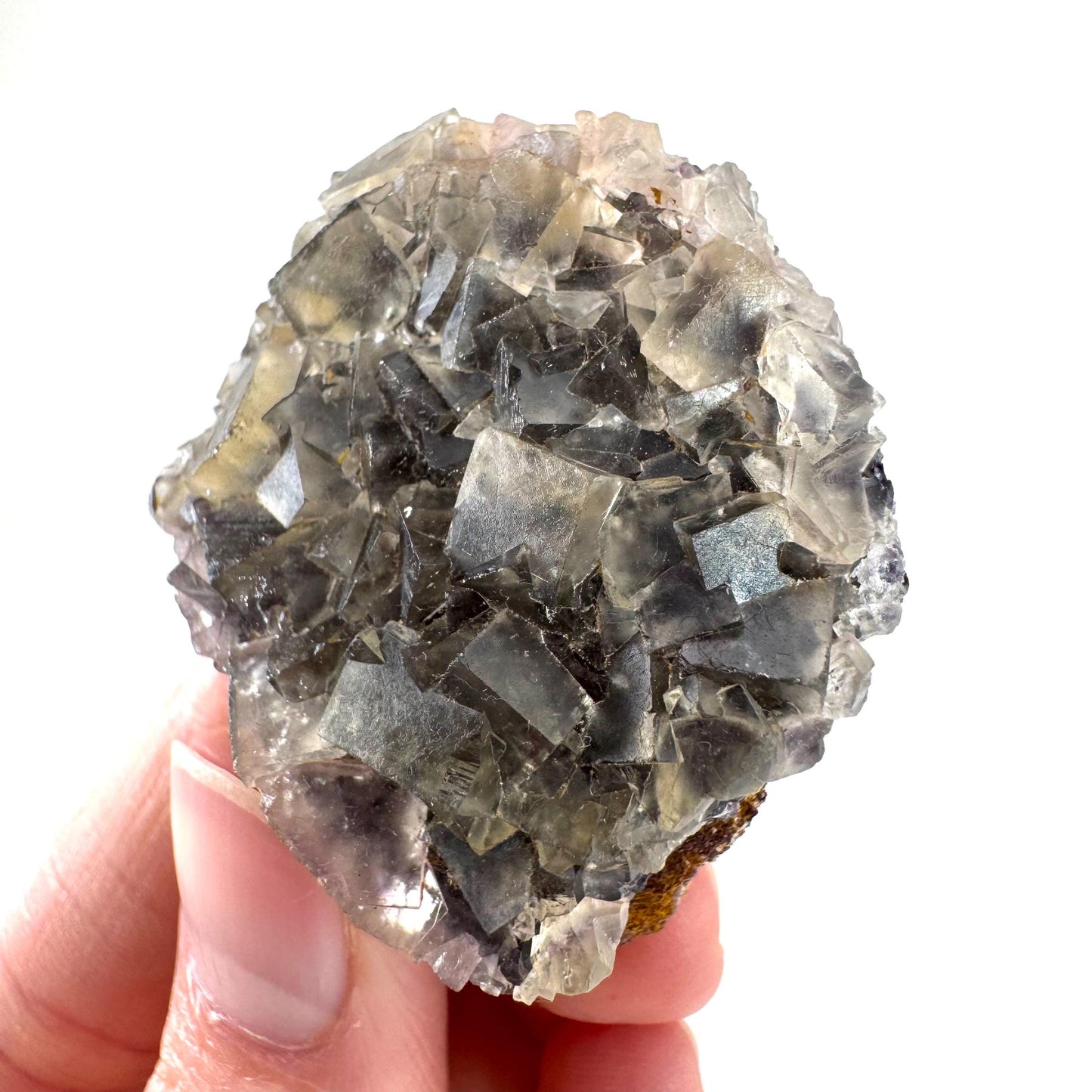 Okorusu Fluorite | pale yellow crystal cluster, mineral specimen from Namibia