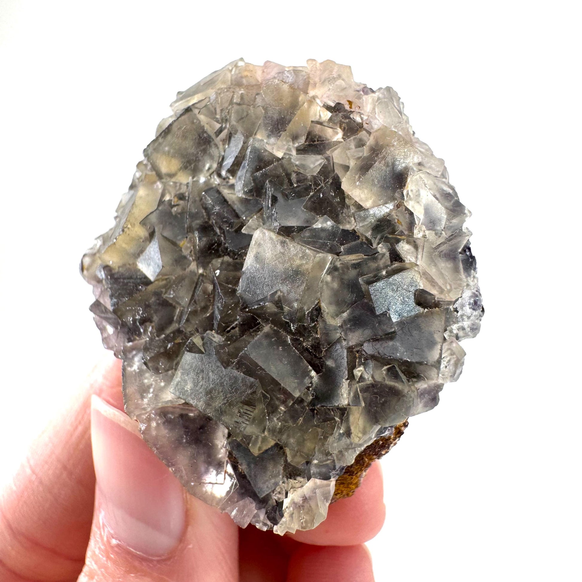 Okorusu Fluorite | pale yellow crystal cluster, mineral specimen from Namibia