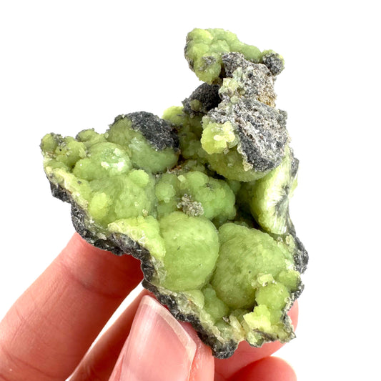 Wavellite (Arkansas, USA) | green crystal cluster, mineral specimen