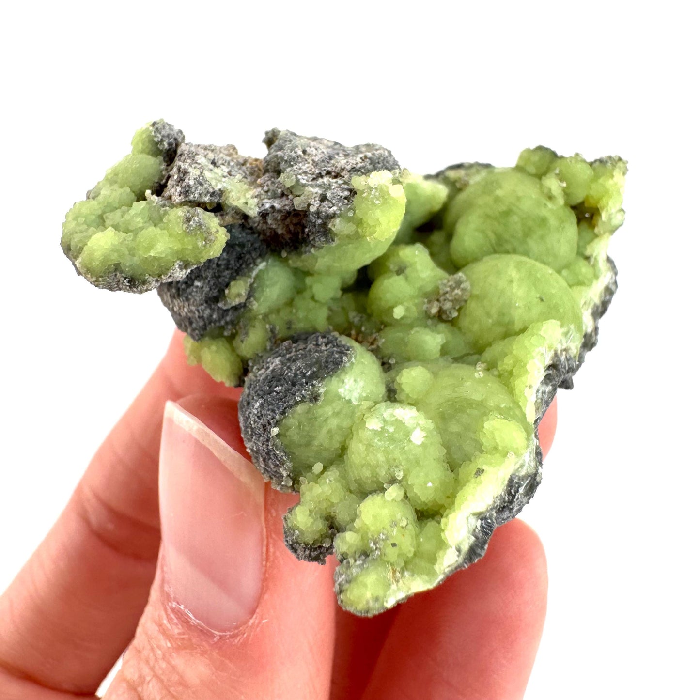 Wavellite (Arkansas, USA) | green crystal cluster, mineral specimen
