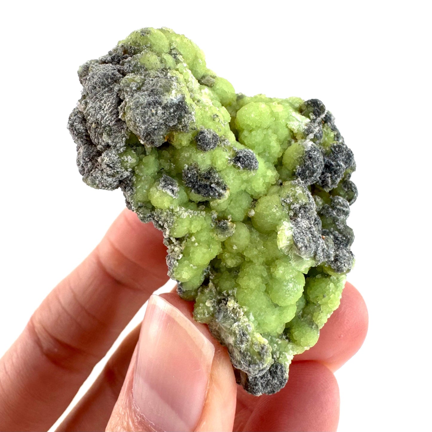 Wavellite (Arkansas, USA) | green crystal cluster, mineral specimen