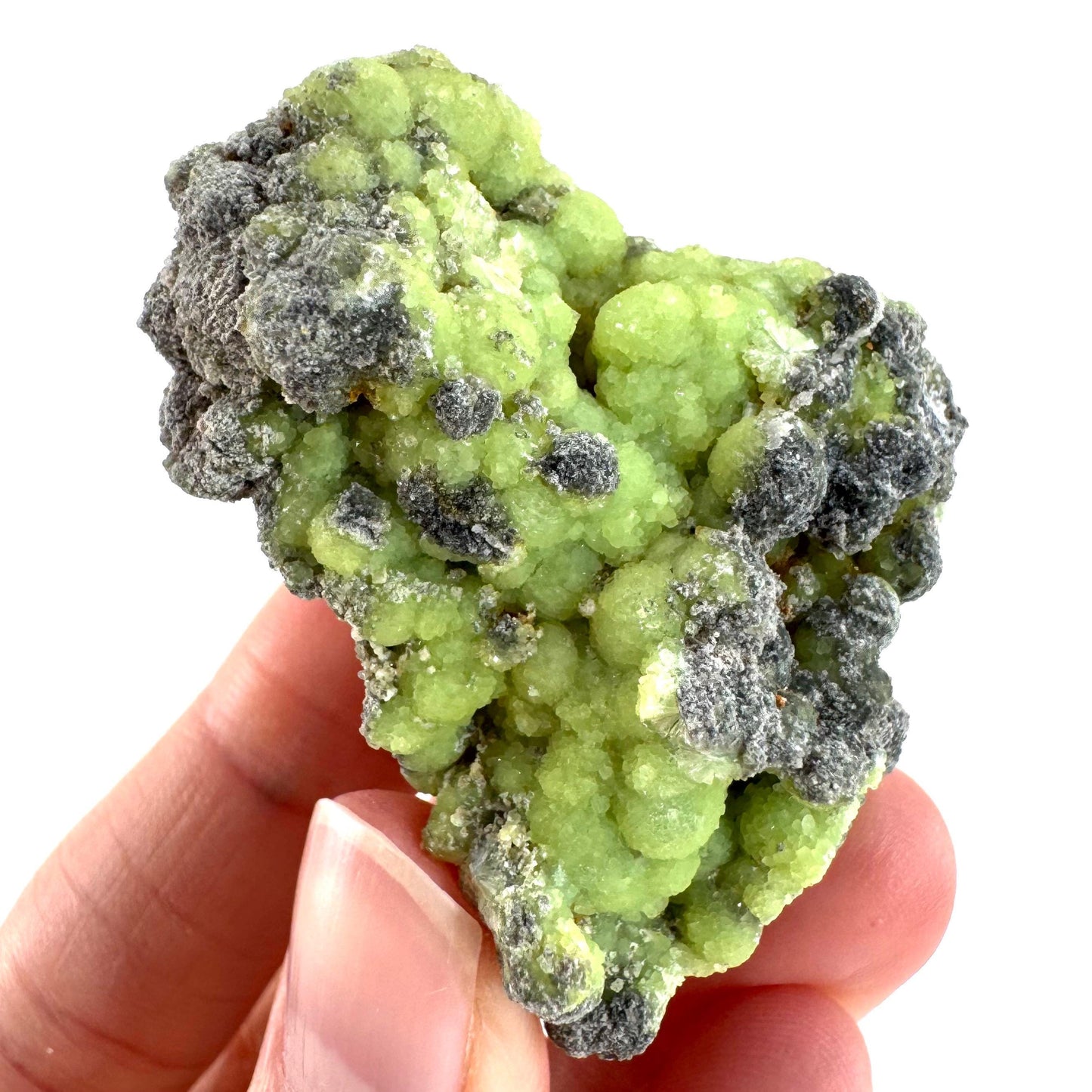 Wavellite (Arkansas, USA) | green crystal cluster, mineral specimen