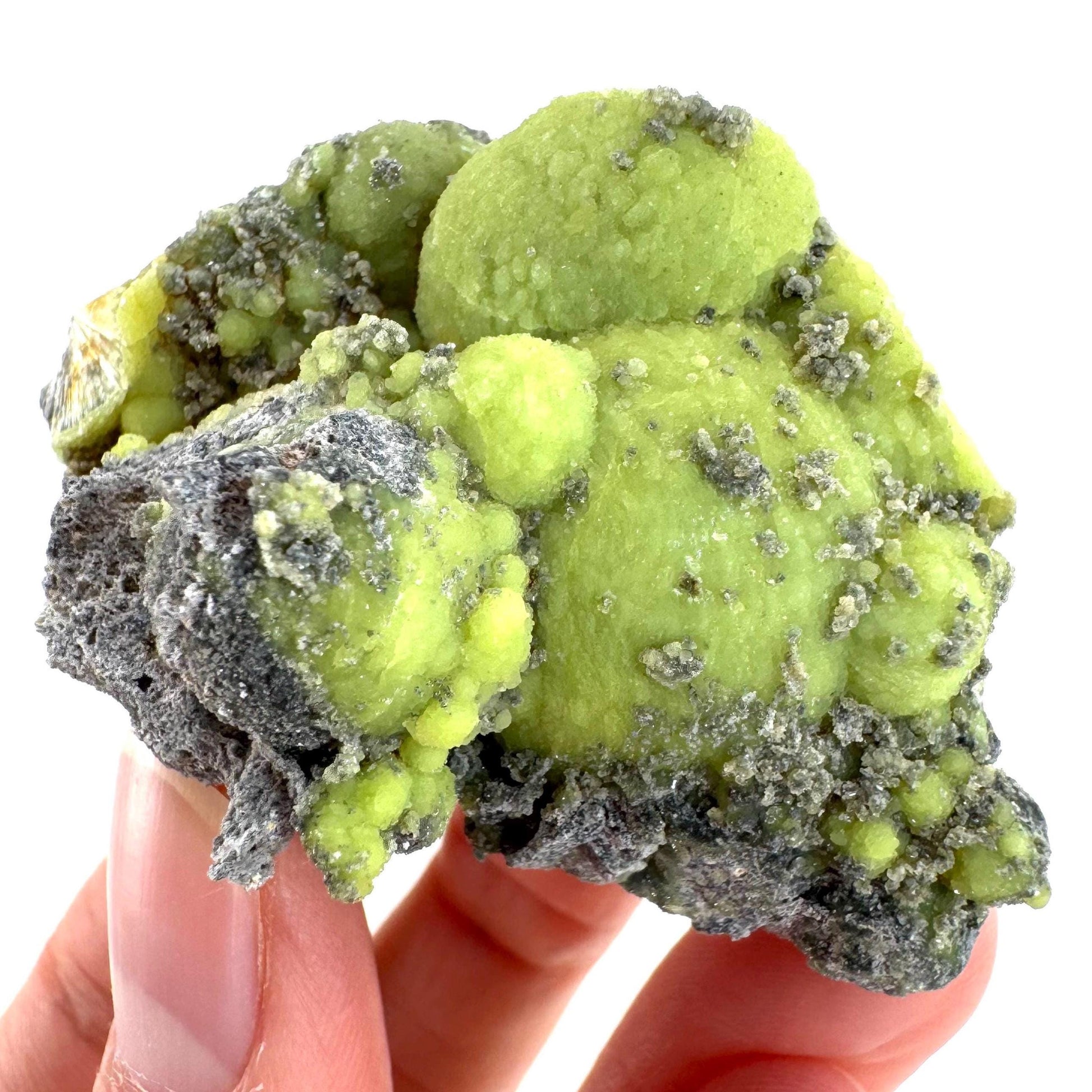 Wavellite (Arkansas, USA) | green crystal cluster, mineral specimen