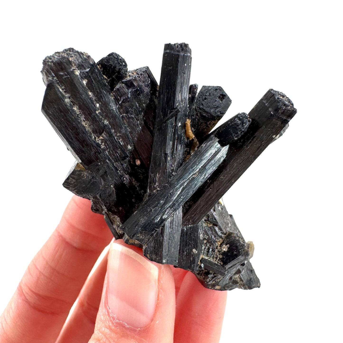 Black Tourmaline | Raw Schorl Crystal Cluster, Mineral Specimen from Namibia