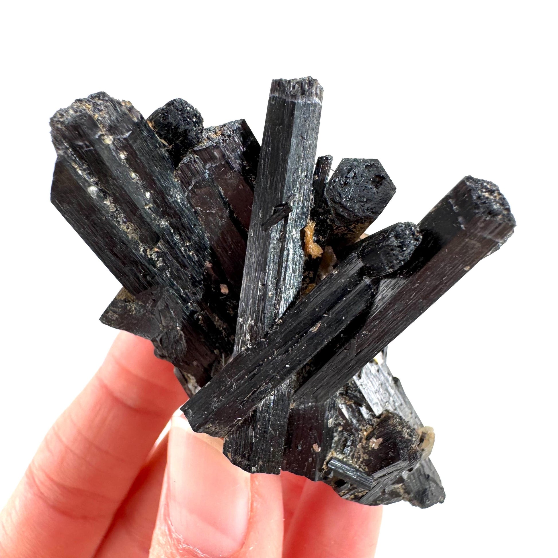 Black Tourmaline | Raw Schorl Crystal Cluster, Mineral Specimen from Namibia