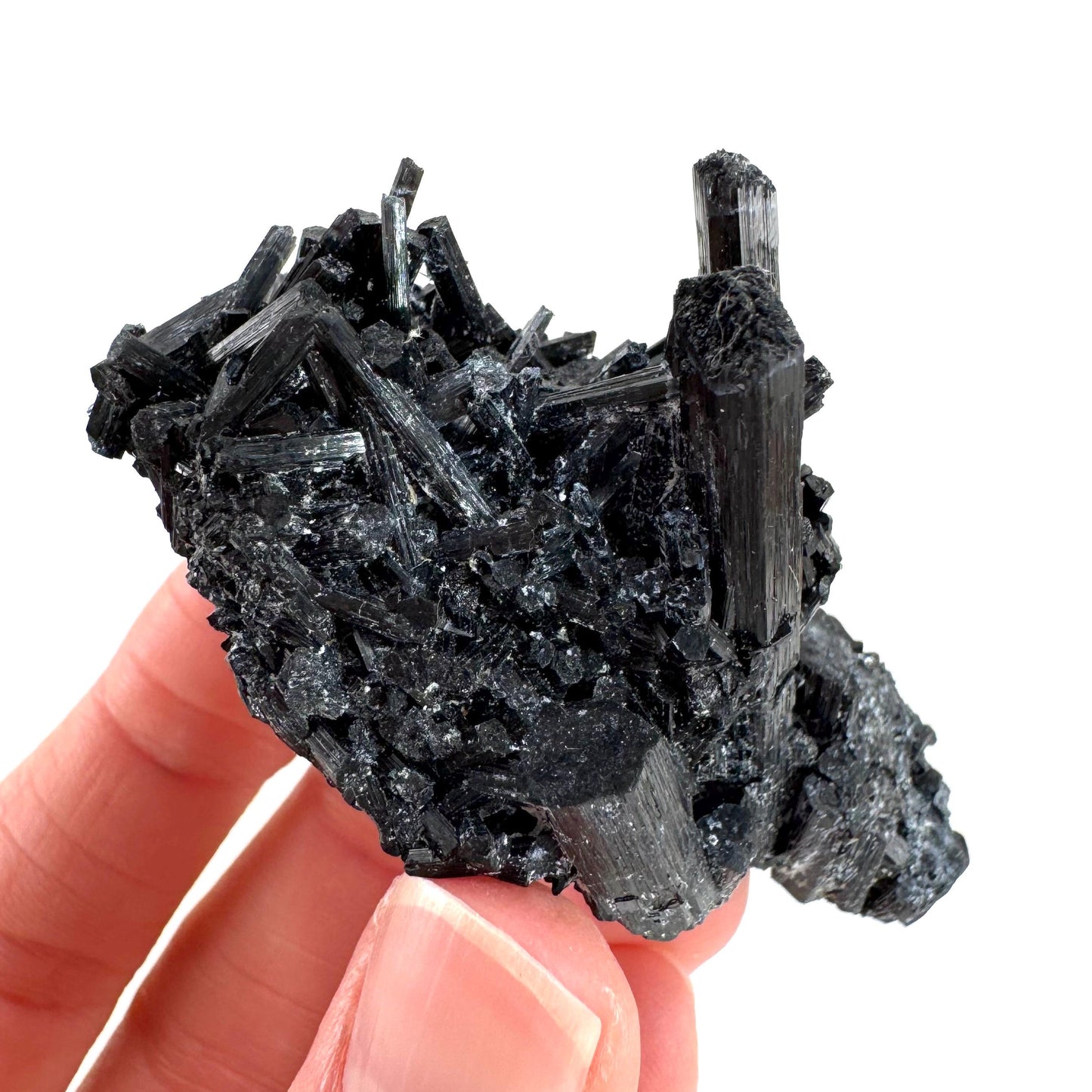 Black Tourmaline | Raw Schorl Crystal Cluster, Mineral Specimen from Namibia
