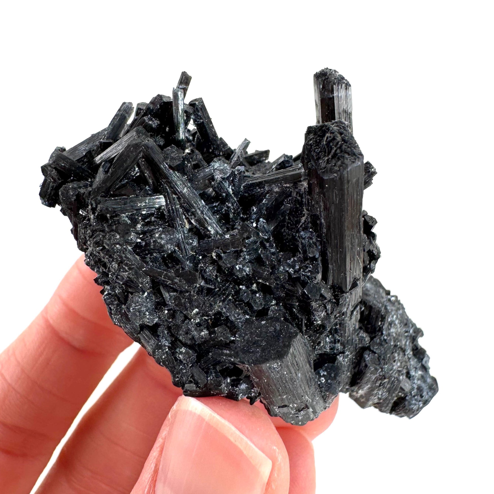 Black Tourmaline | Raw Schorl Crystal Cluster, Mineral Specimen from Namibia