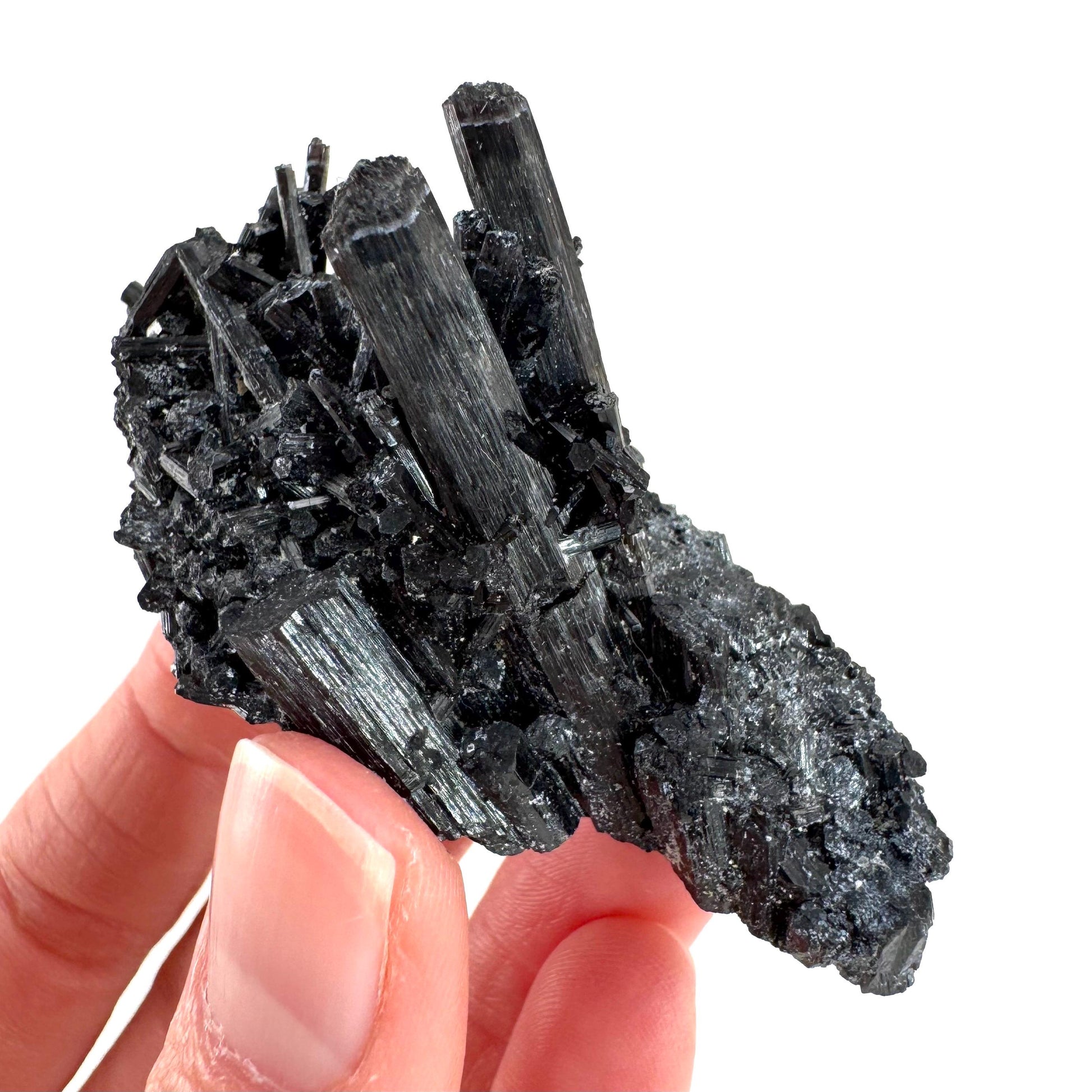 Black Tourmaline | Raw Schorl Crystal Cluster, Mineral Specimen from Namibia