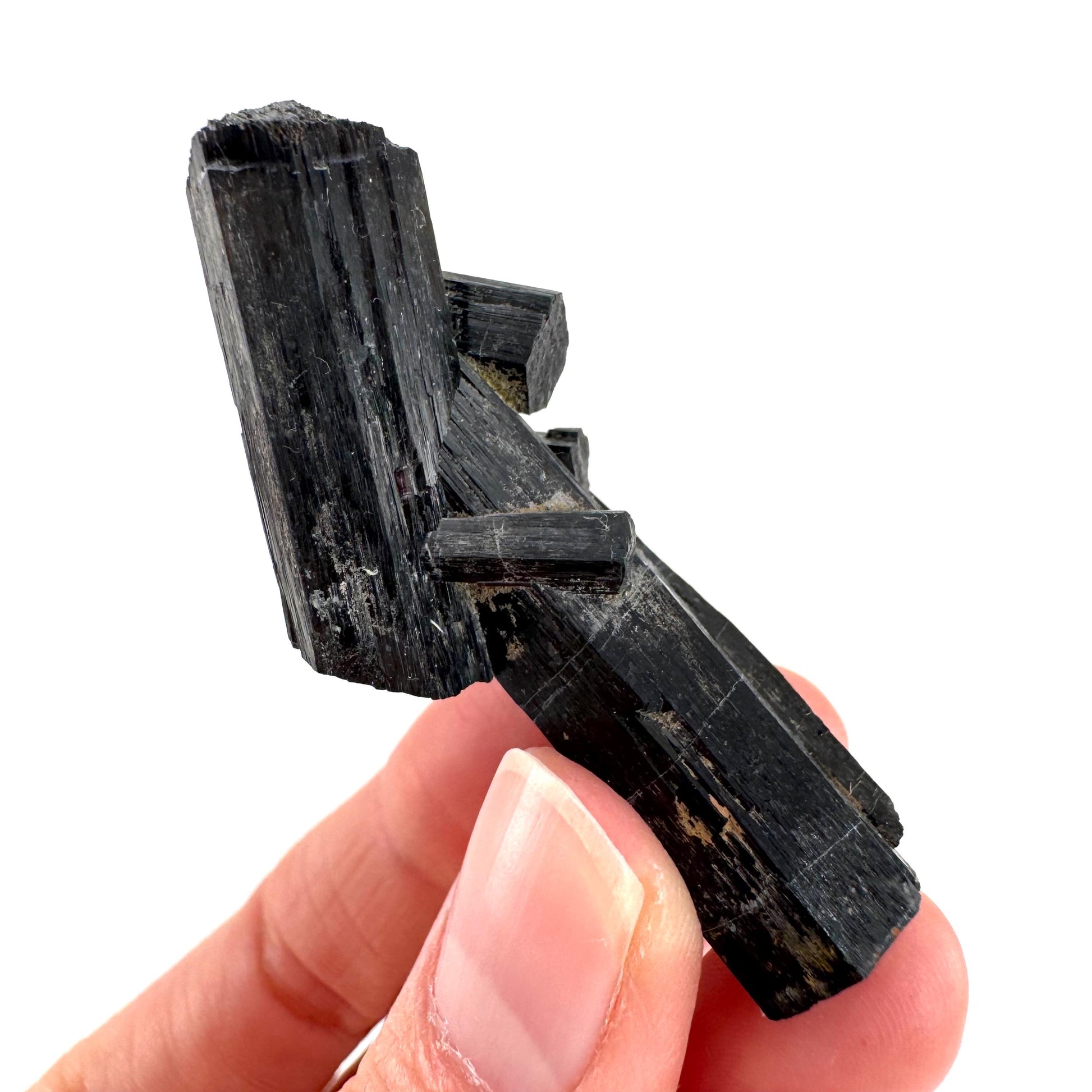 Black Tourmaline | Raw Schorl Crystal Cluster, Mineral Specimen from Namibia