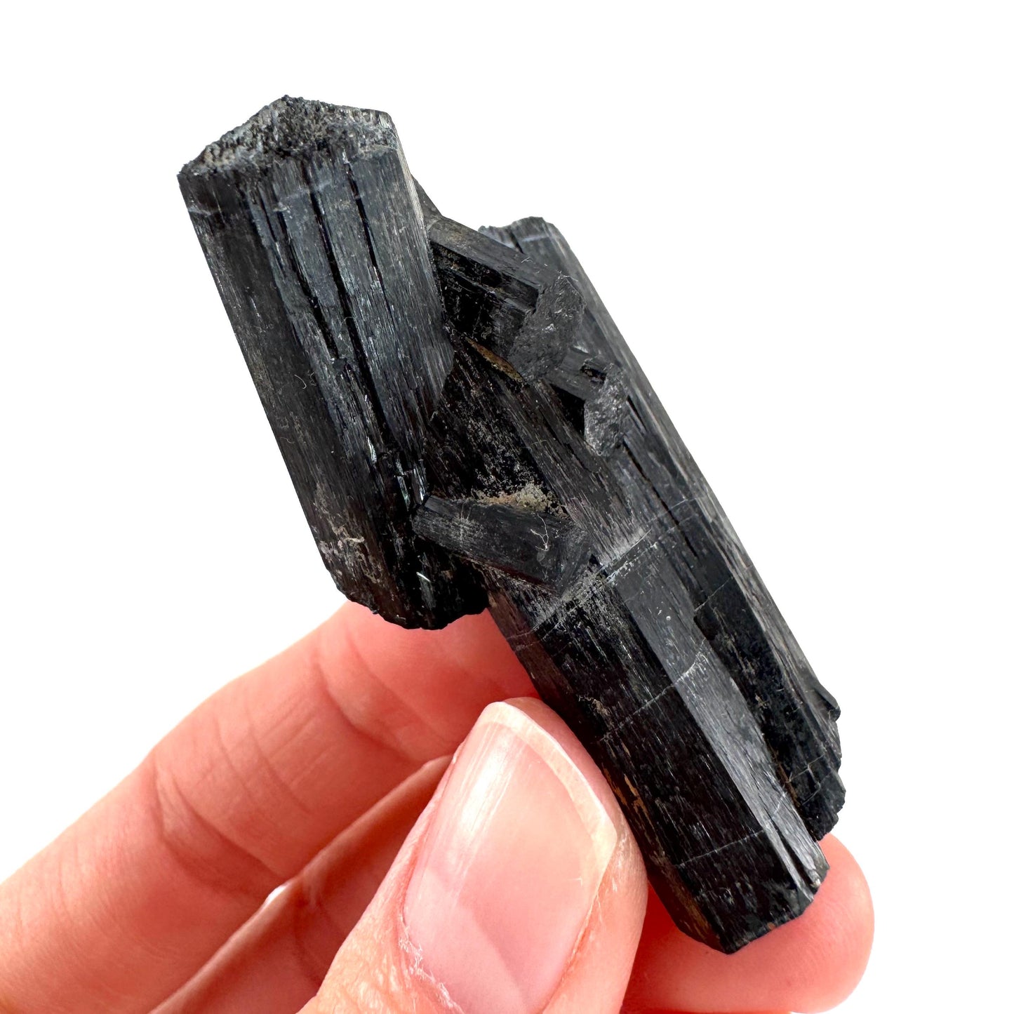 Black Tourmaline | Raw Schorl Crystal Cluster, Mineral Specimen from Namibia