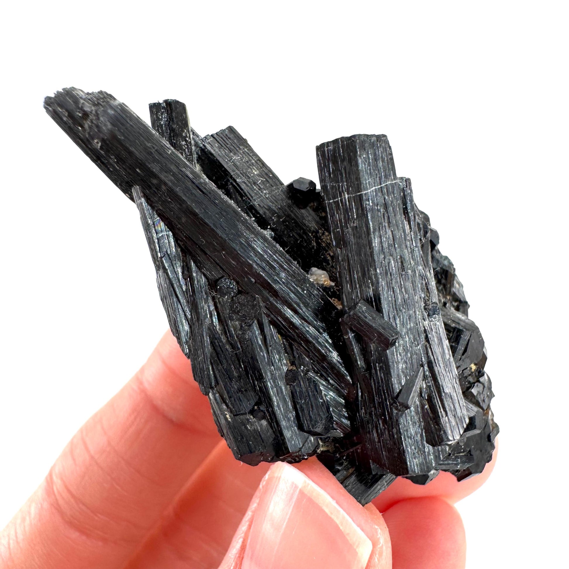 Black Tourmaline | Raw Schorl Crystal Cluster, Mineral Specimen from Namibia