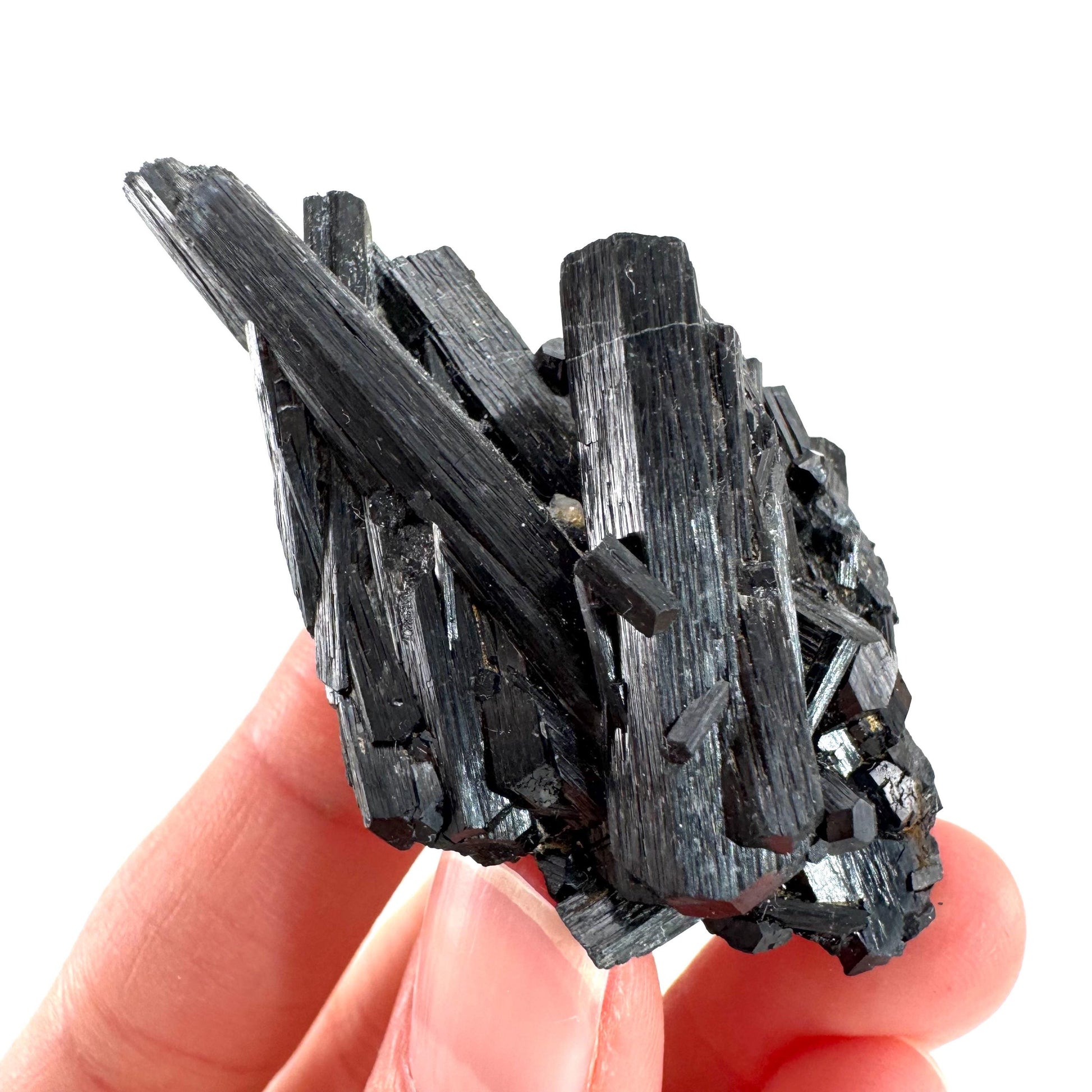 Black Tourmaline | Raw Schorl Crystal Cluster, Mineral Specimen from Namibia