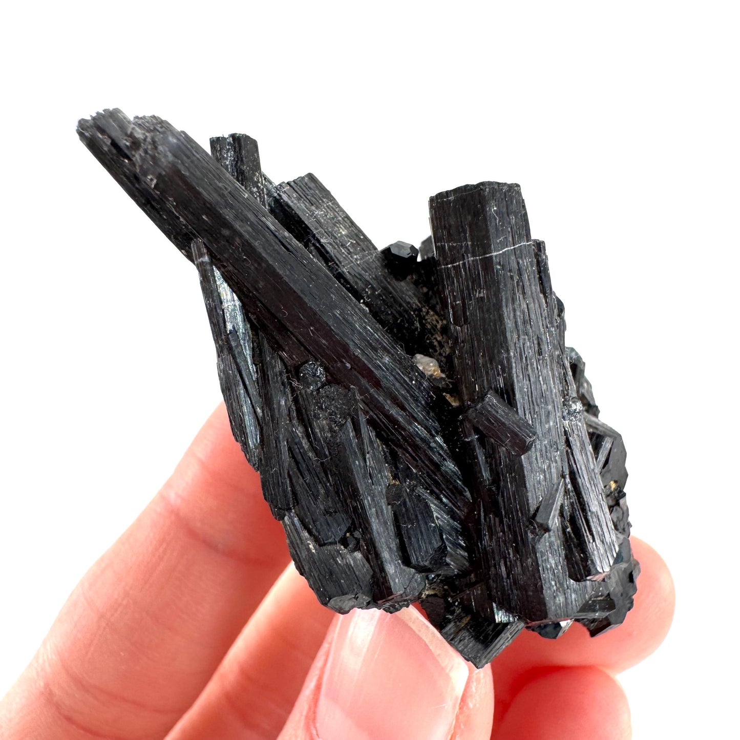 Black Tourmaline | Raw Schorl Crystal Cluster, Mineral Specimen from Namibia