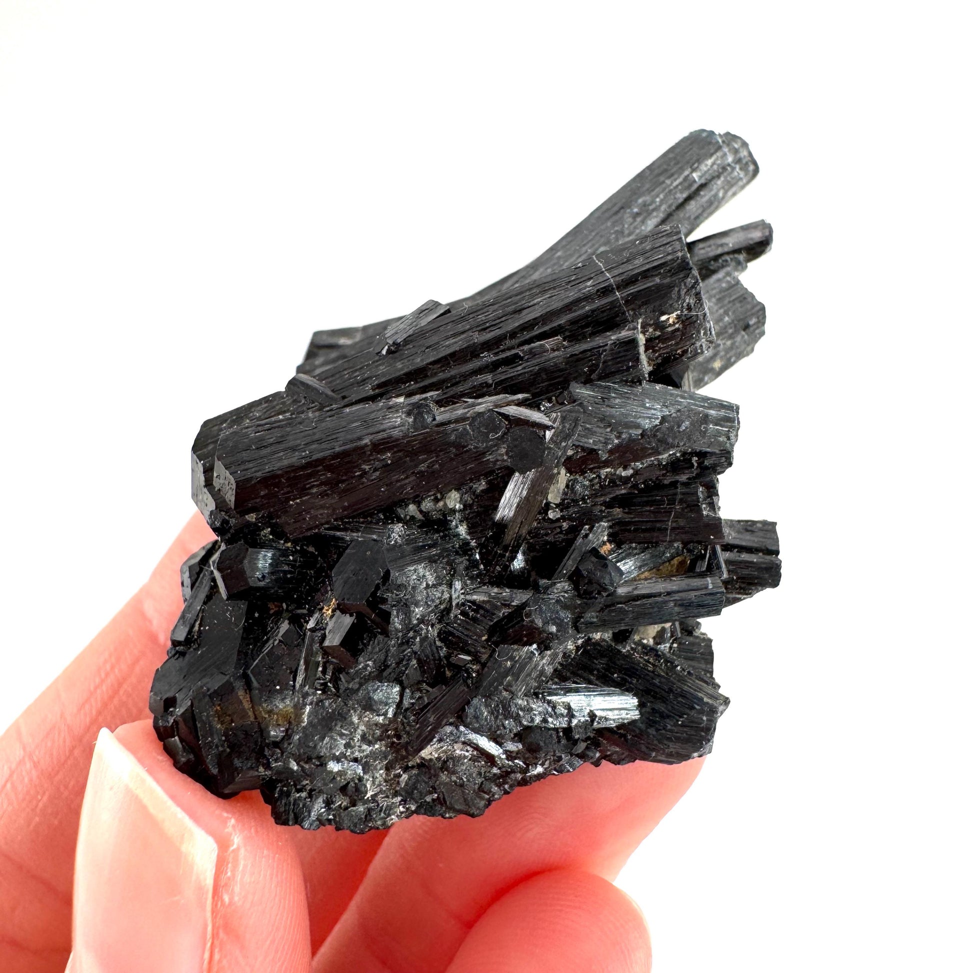Black Tourmaline | Raw Schorl Crystal Cluster, Mineral Specimen from Namibia