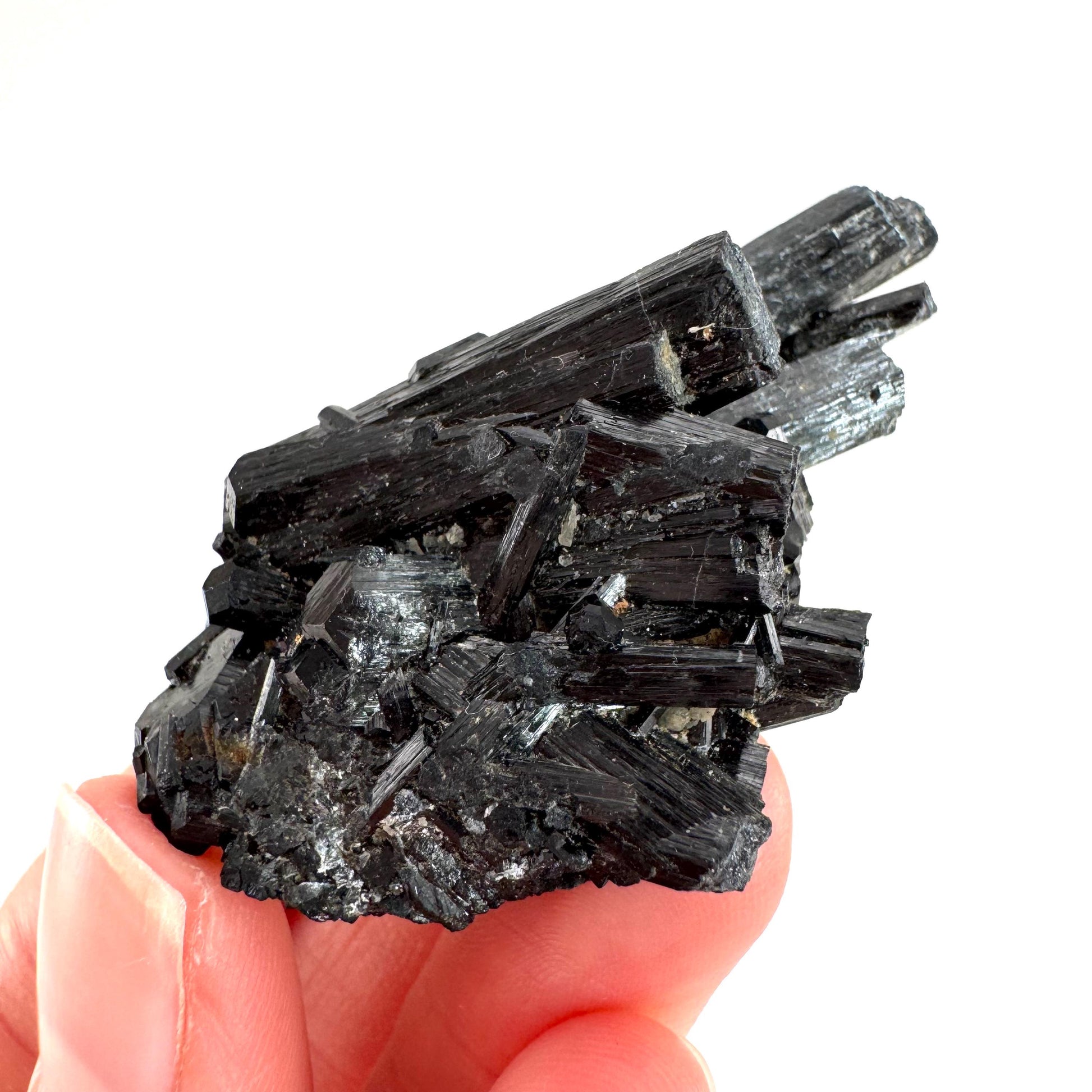 Black Tourmaline | Raw Schorl Crystal Cluster, Mineral Specimen from Namibia
