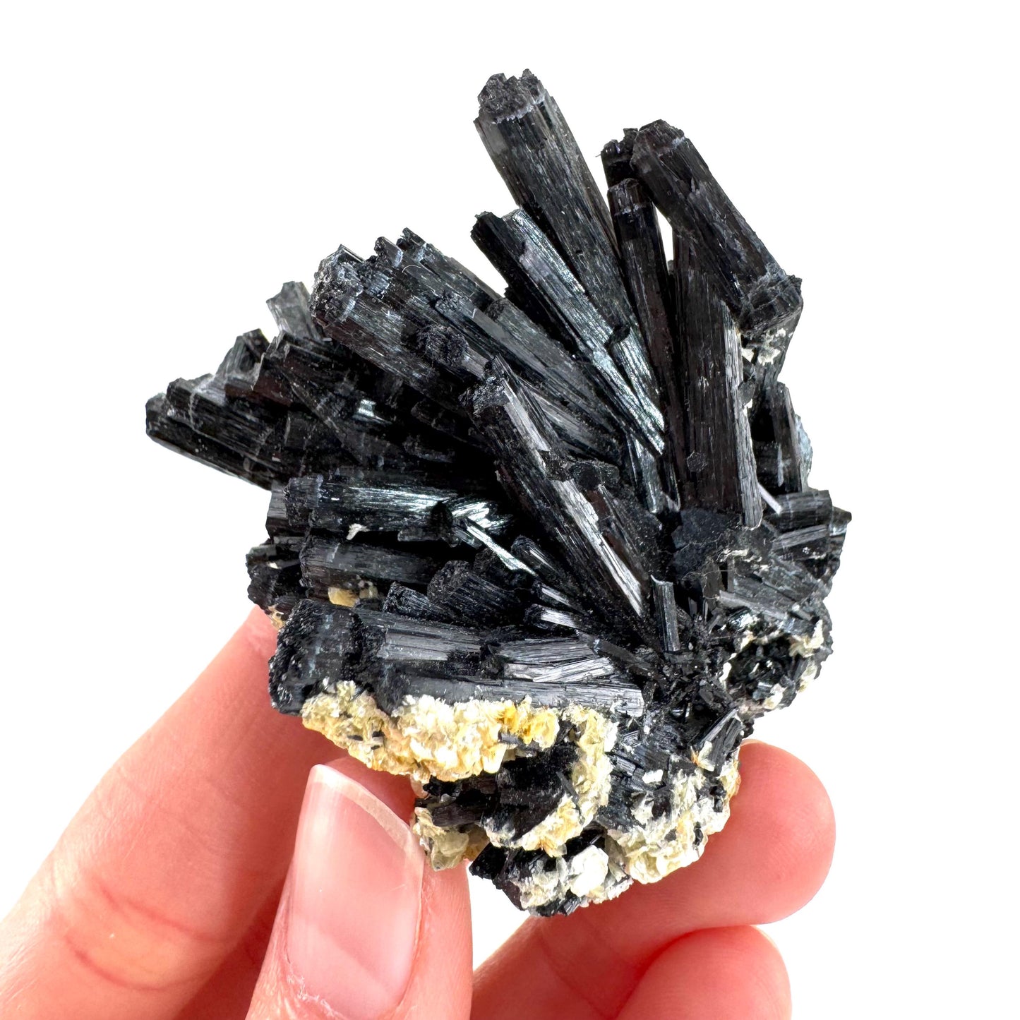 Black Tourmaline | Raw Schorl Crystal Cluster, Mineral Specimen from Namibia
