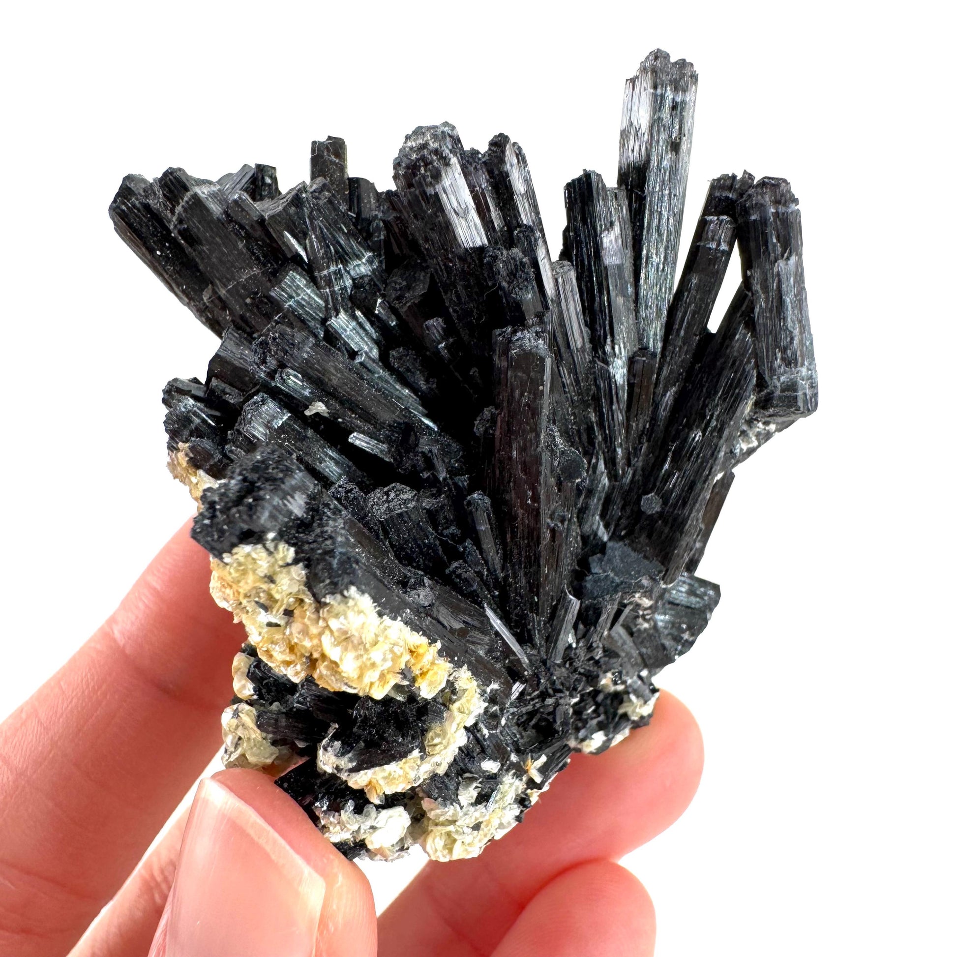 Black Tourmaline | Raw Schorl Crystal Cluster, Mineral Specimen from Namibia