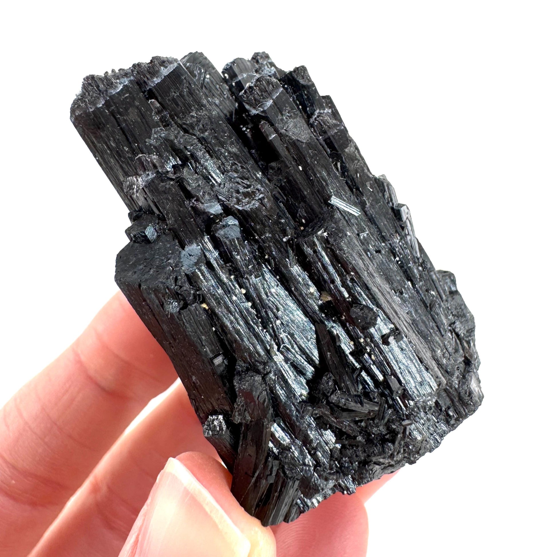 Black Tourmaline | Raw Schorl Crystal Cluster, Mineral Specimen from Namibia