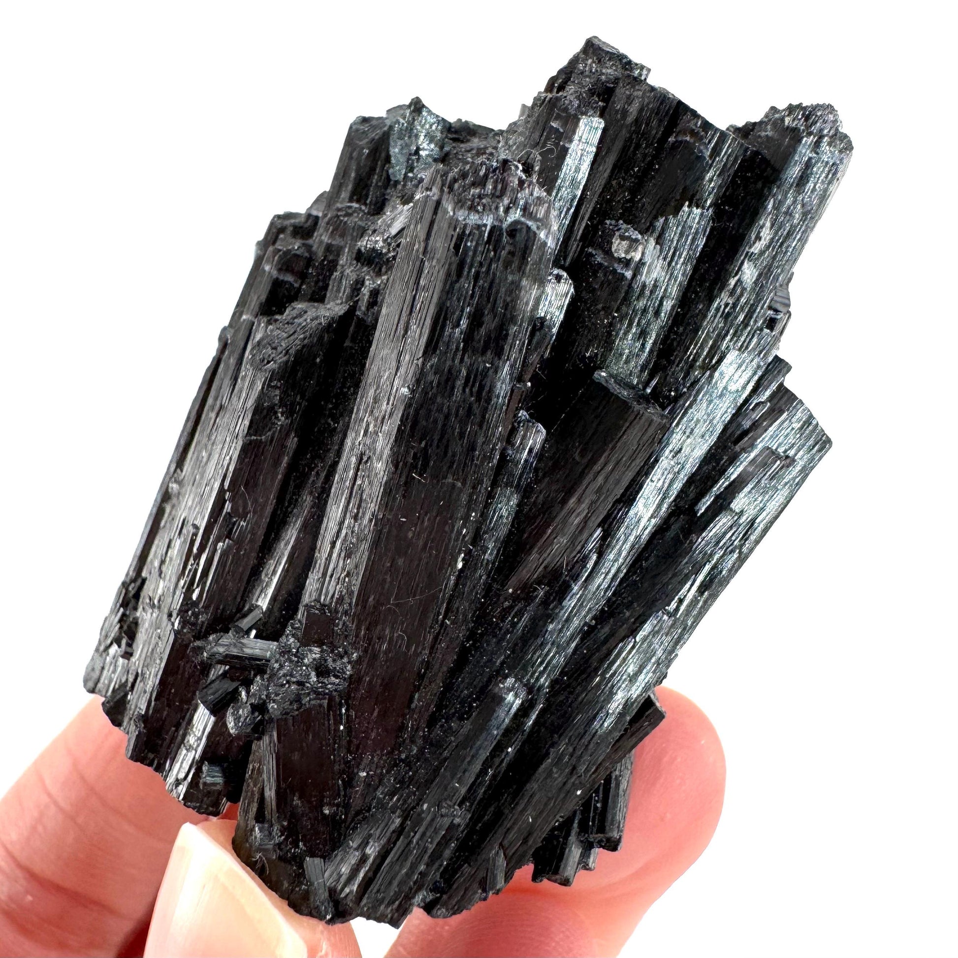 Black Tourmaline | Raw Schorl Crystal Cluster, Mineral Specimen from Namibia