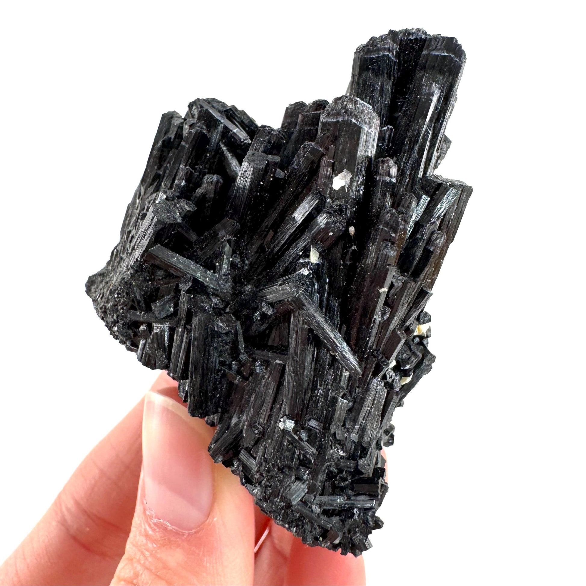 Black Tourmaline | Raw Schorl Crystal Cluster, Mineral Specimen from Namibia