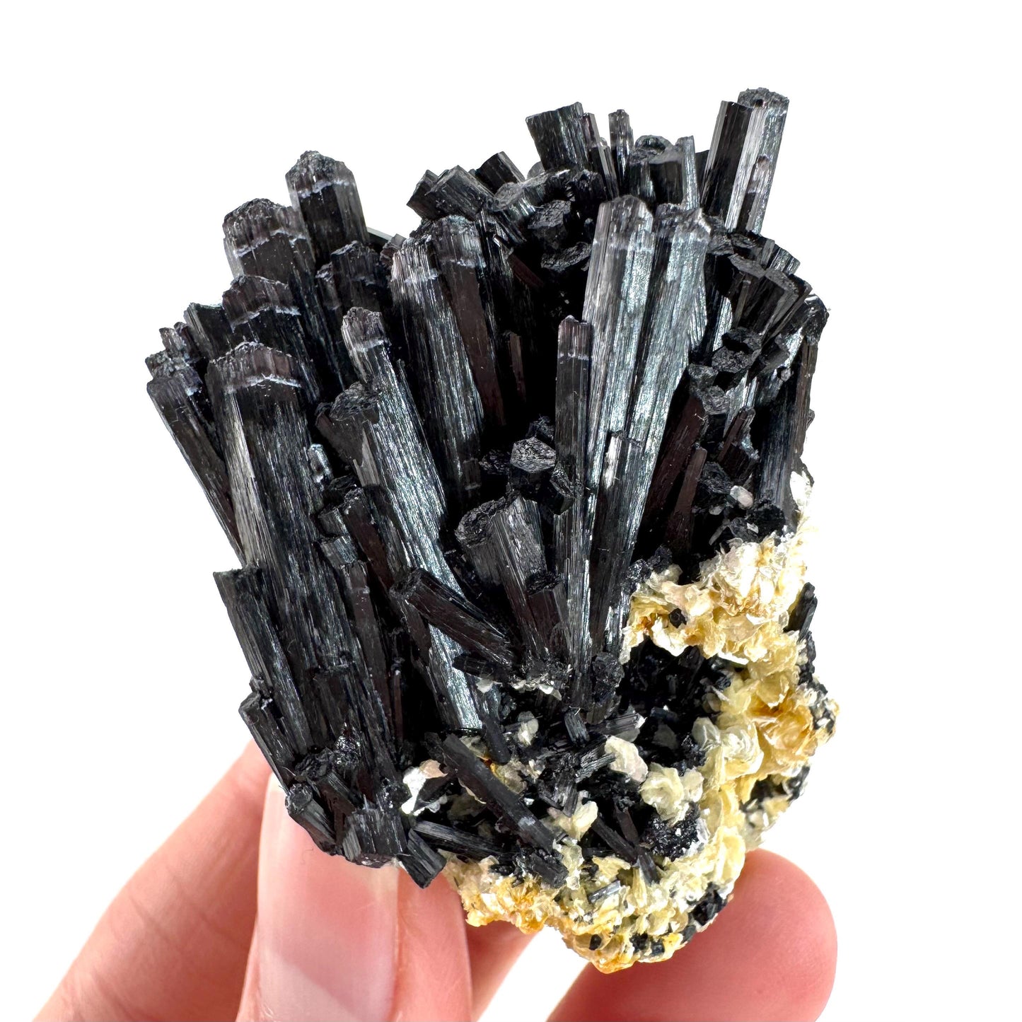 Black Tourmaline | Raw Schorl Crystal Cluster, Mineral Specimen from Namibia