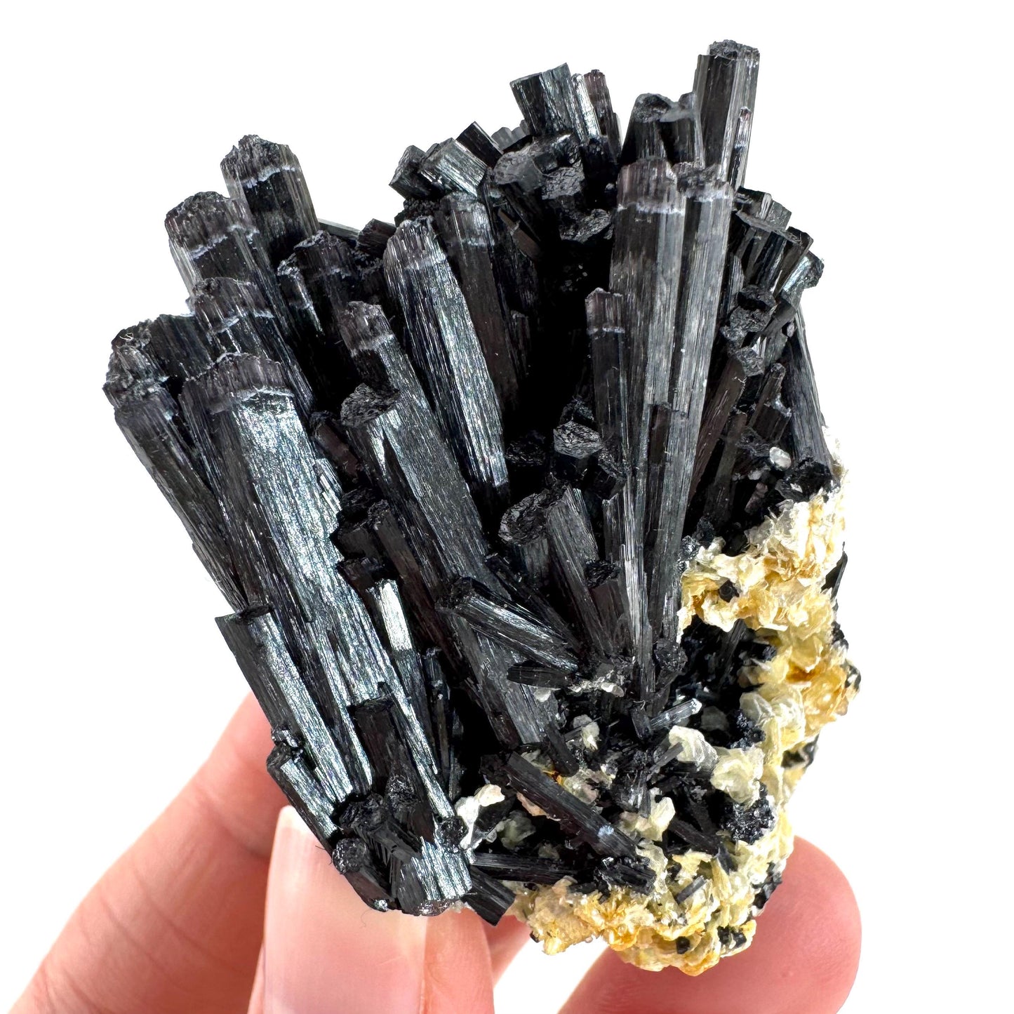 Black Tourmaline | Raw Schorl Crystal Cluster, Mineral Specimen from Namibia