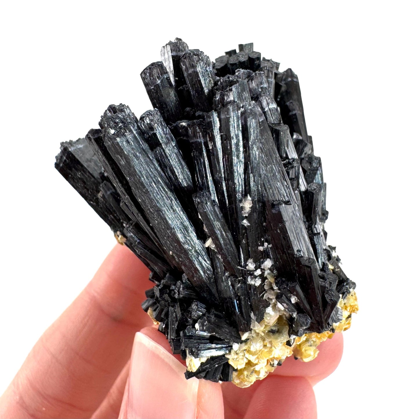 Black Tourmaline | Raw Schorl Crystal Cluster, Mineral Specimen from Namibia
