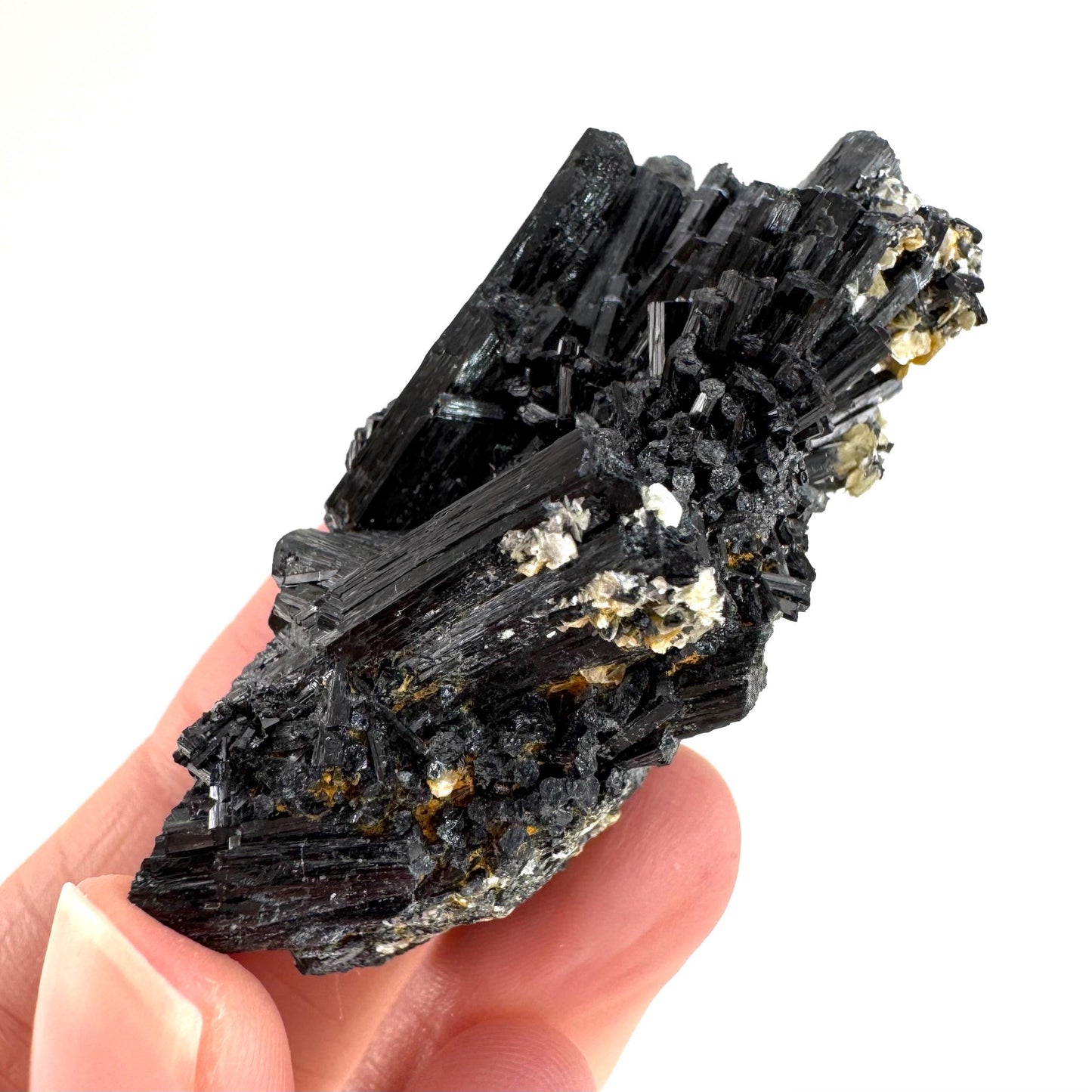 Black Tourmaline | Raw Schorl Crystal Cluster, Mineral Specimen from Namibia