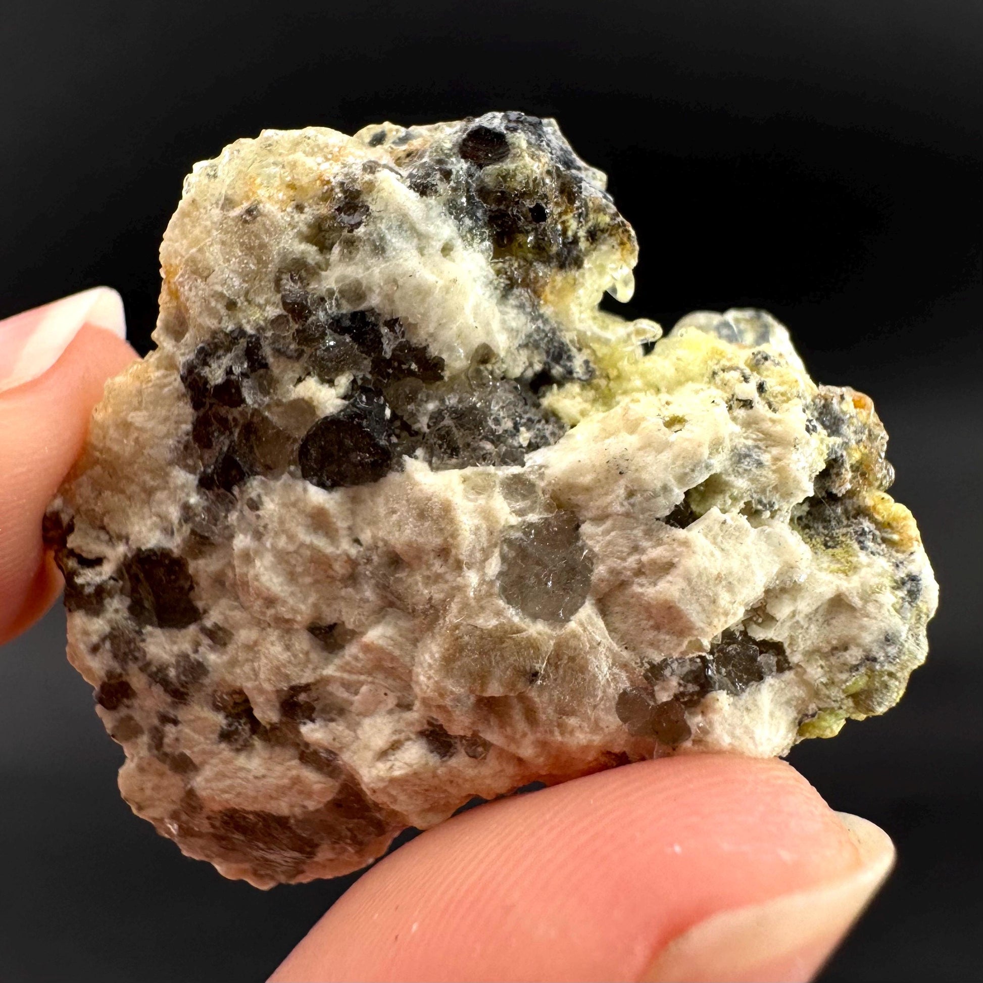 Hyalite Opal on Matrix | UV reactive crystal, green fluorescent mineral specimen from Namibia