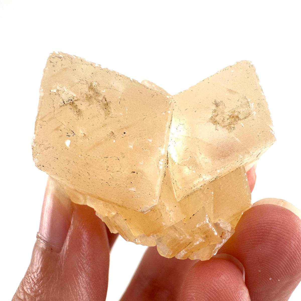 Fluorescent Calcite | UV-reactive crystal, natural mineral specimen from Indonesia