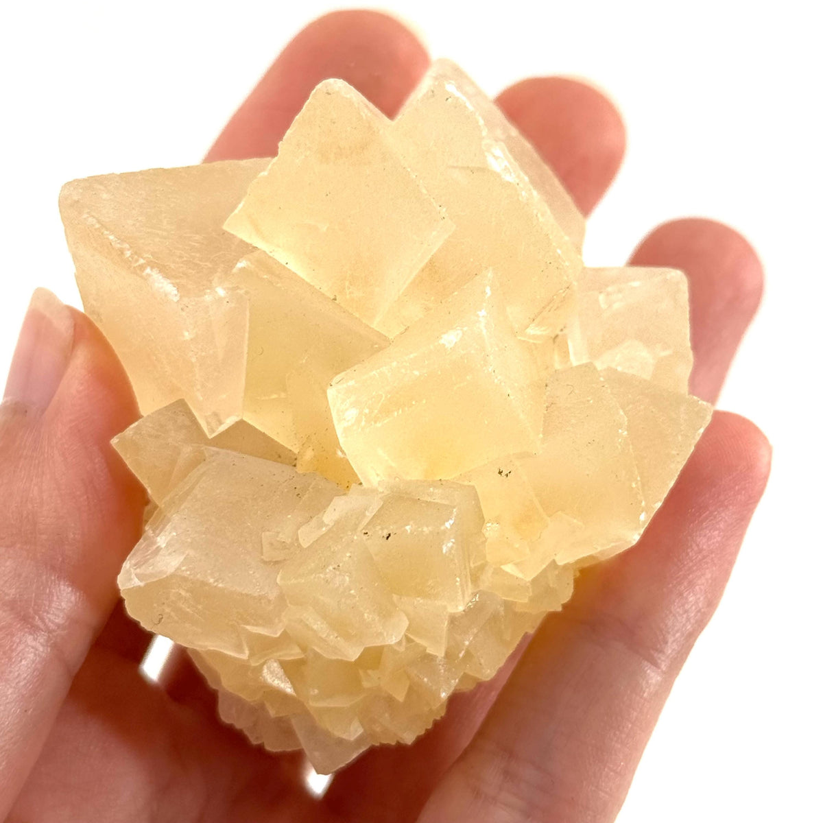 Fluorescent Calcite | UV-reactive crystal, natural mineral specimen from Indonesia